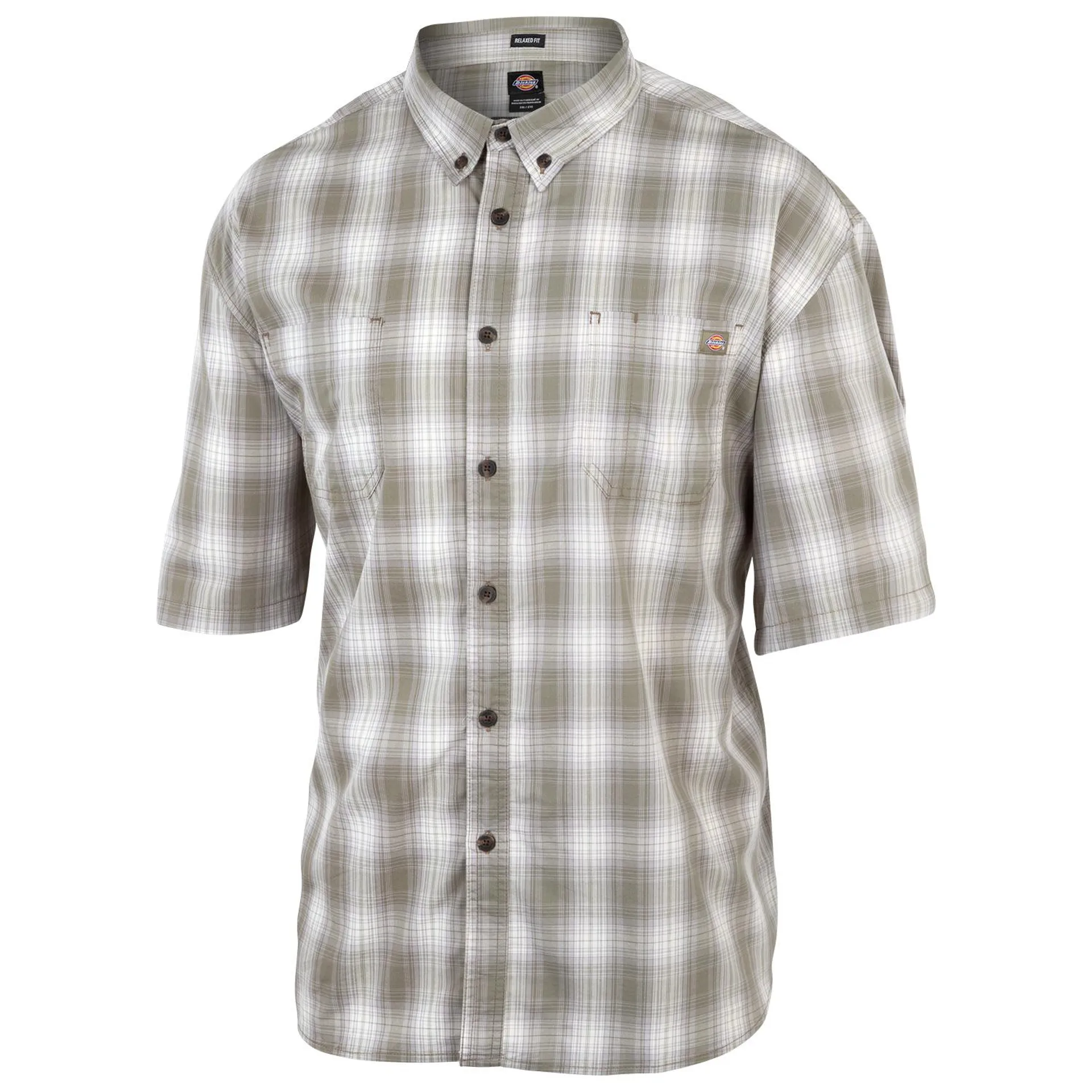 Dickies Men's Plaid Woven Short-Sleeve Shirt