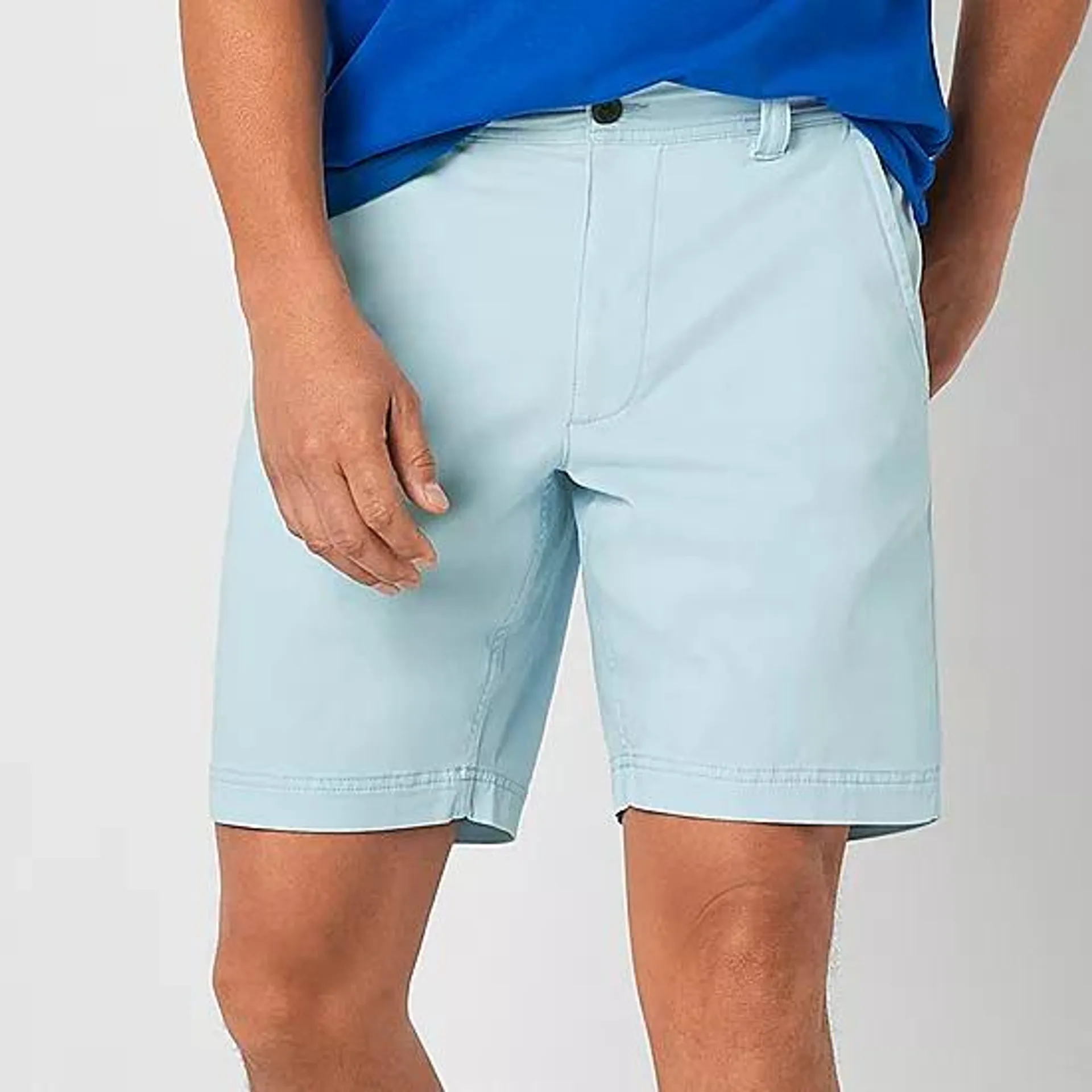 St. John's Bay Comfort Stretch 9" Mens Stretch Fabric Chino Short