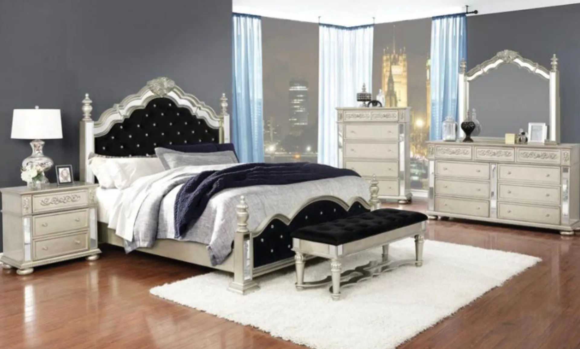 4 PCS Heidi King Bedroom Set 222731KE-S4