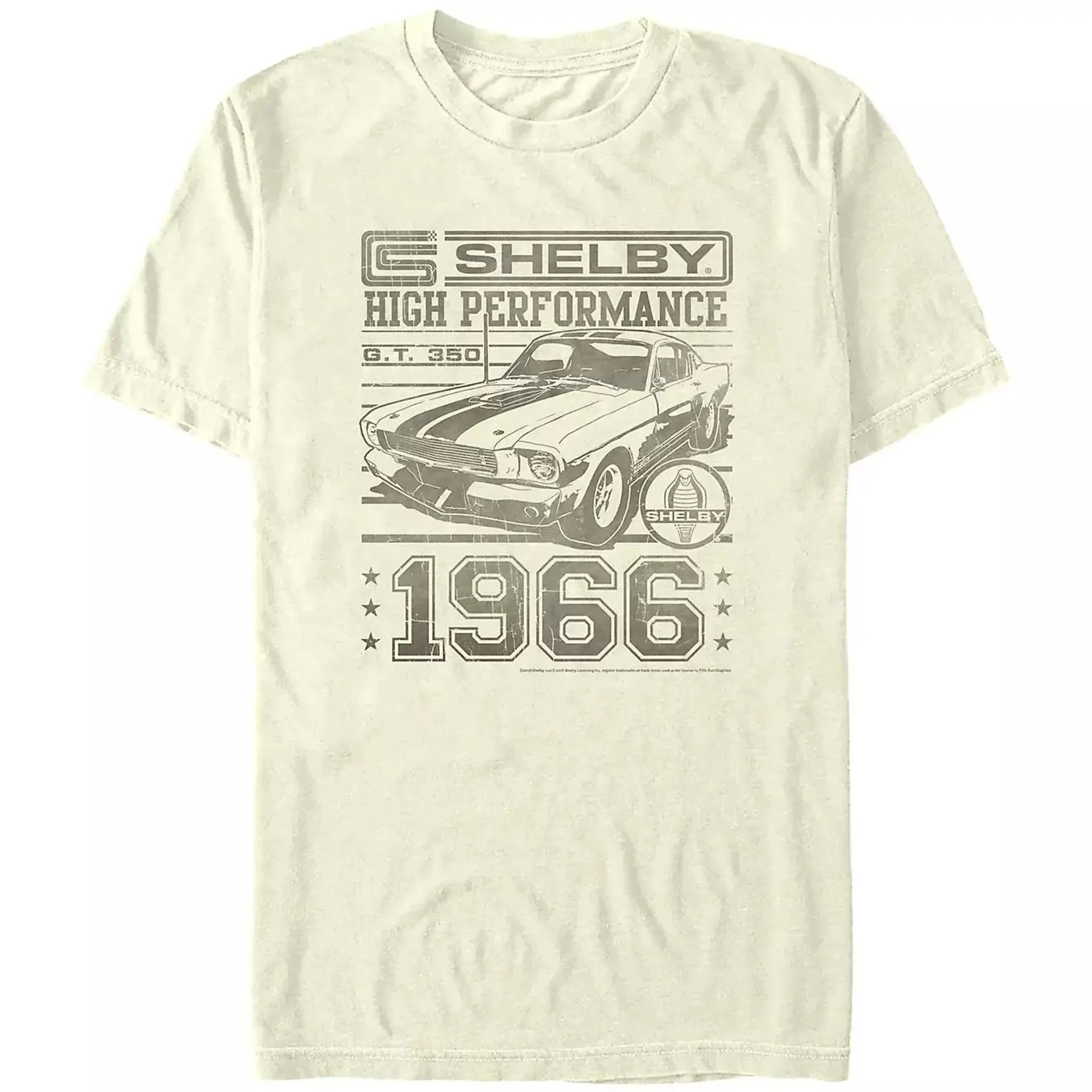 Mad Engine Shelby Cobra Men's Driving School Short Sleeve T-shirt