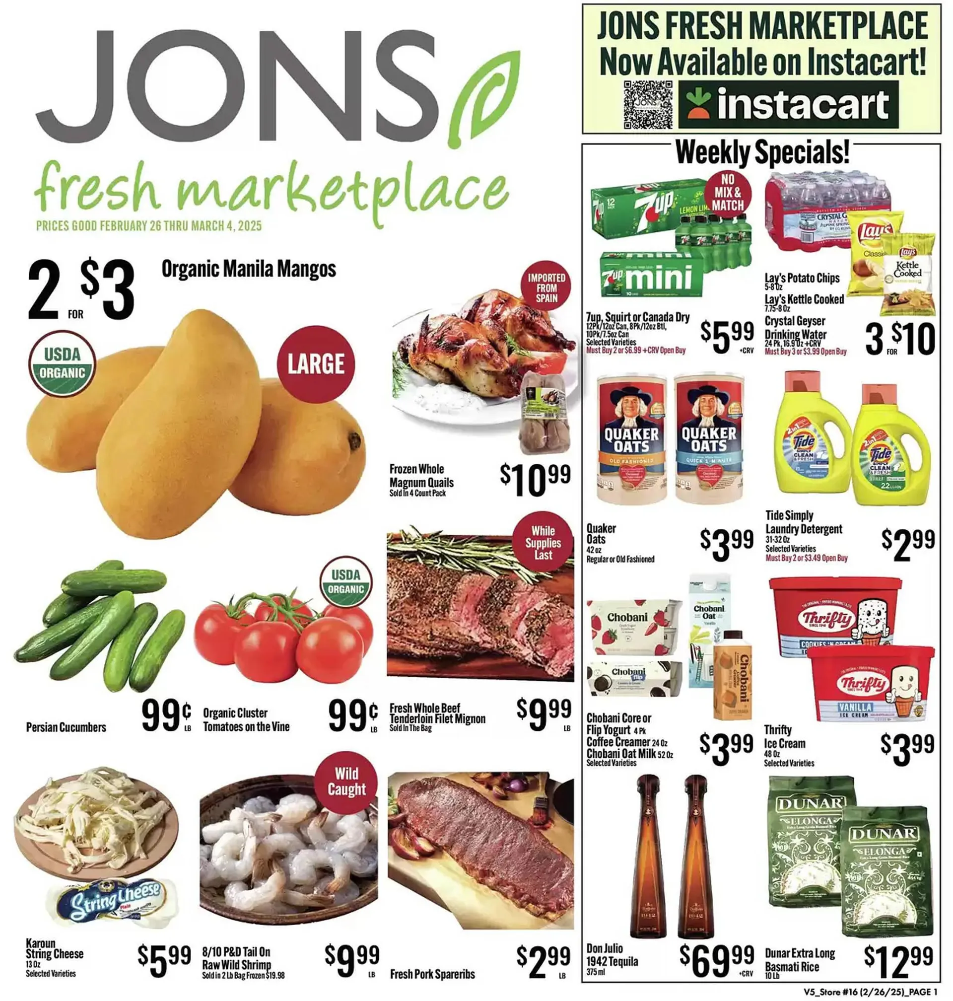 Catálogo de Jons International Weekly Ad 25 de febrero al 11 de marzo 2025 - Página 1