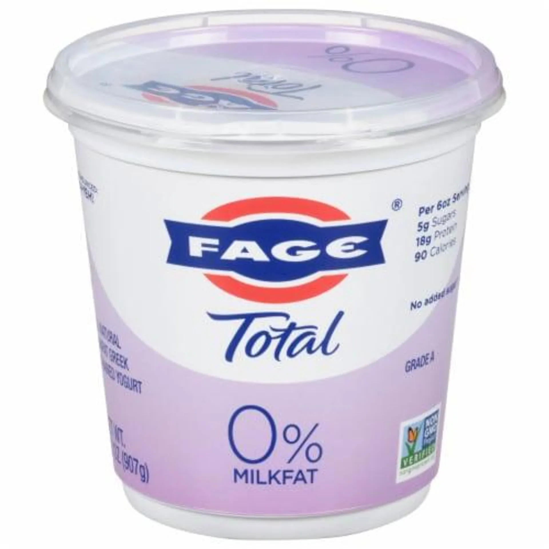 Fage® Total Plain 0% Milkfat Nonfat Greek Yogurt Tub