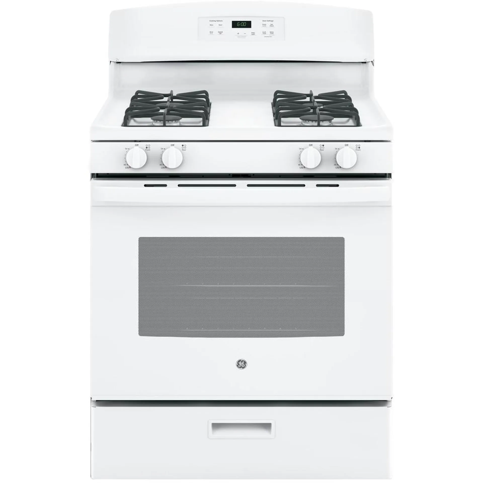 GE Appliances JGBS60DEKWW 30" Freestanding Gas Range - White