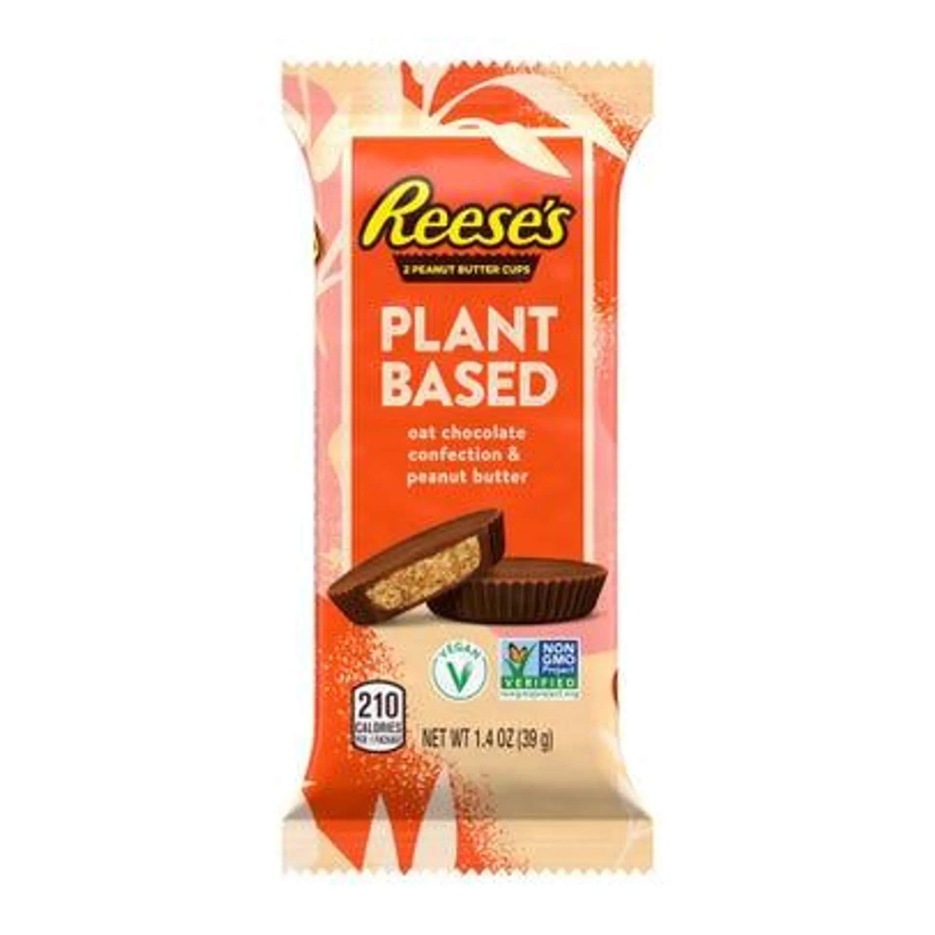 Reese's Plant Based Oat Chocolate Confection & Peanut Butter Cup Bar - 1.4 oz