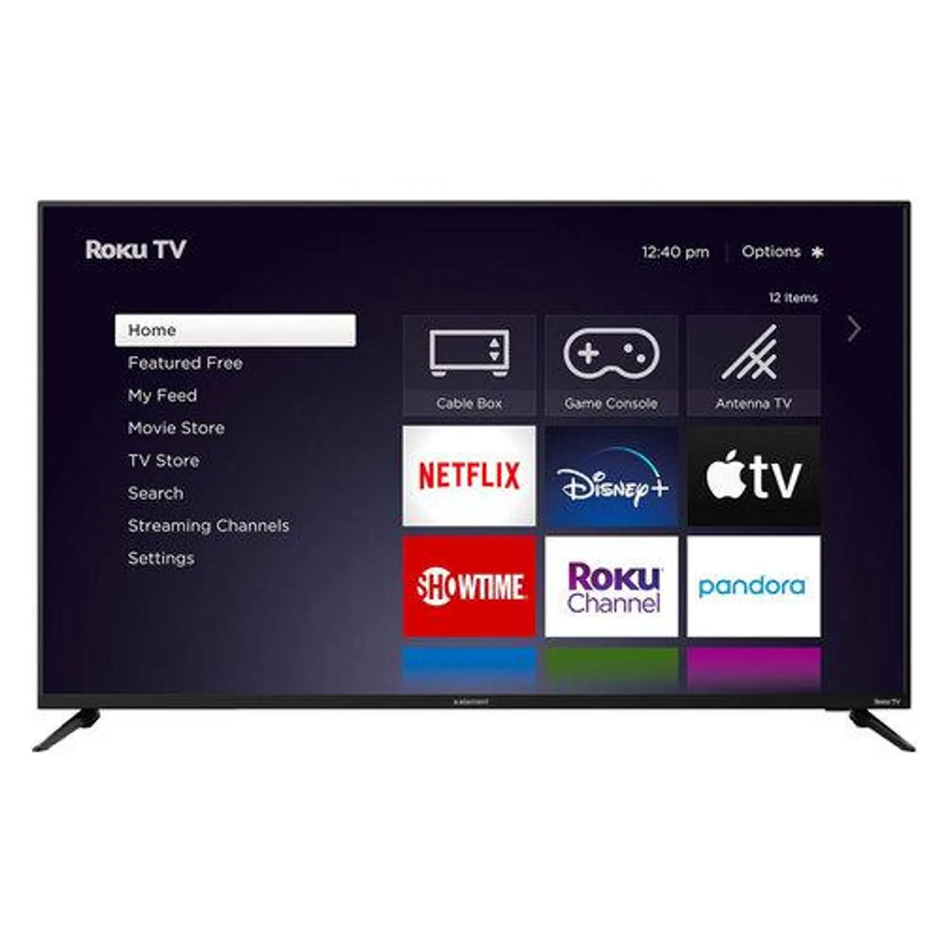 55-inch Class LED 4K UHD Roku Smart TV - Black