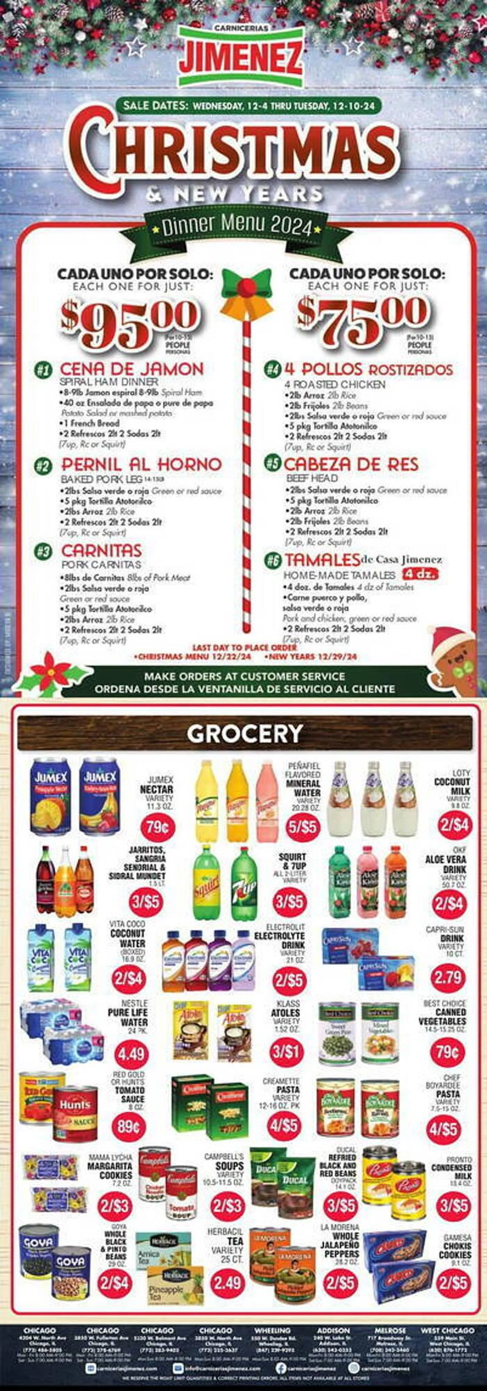 Carnicerias Jimenez Weekly Ad - 1