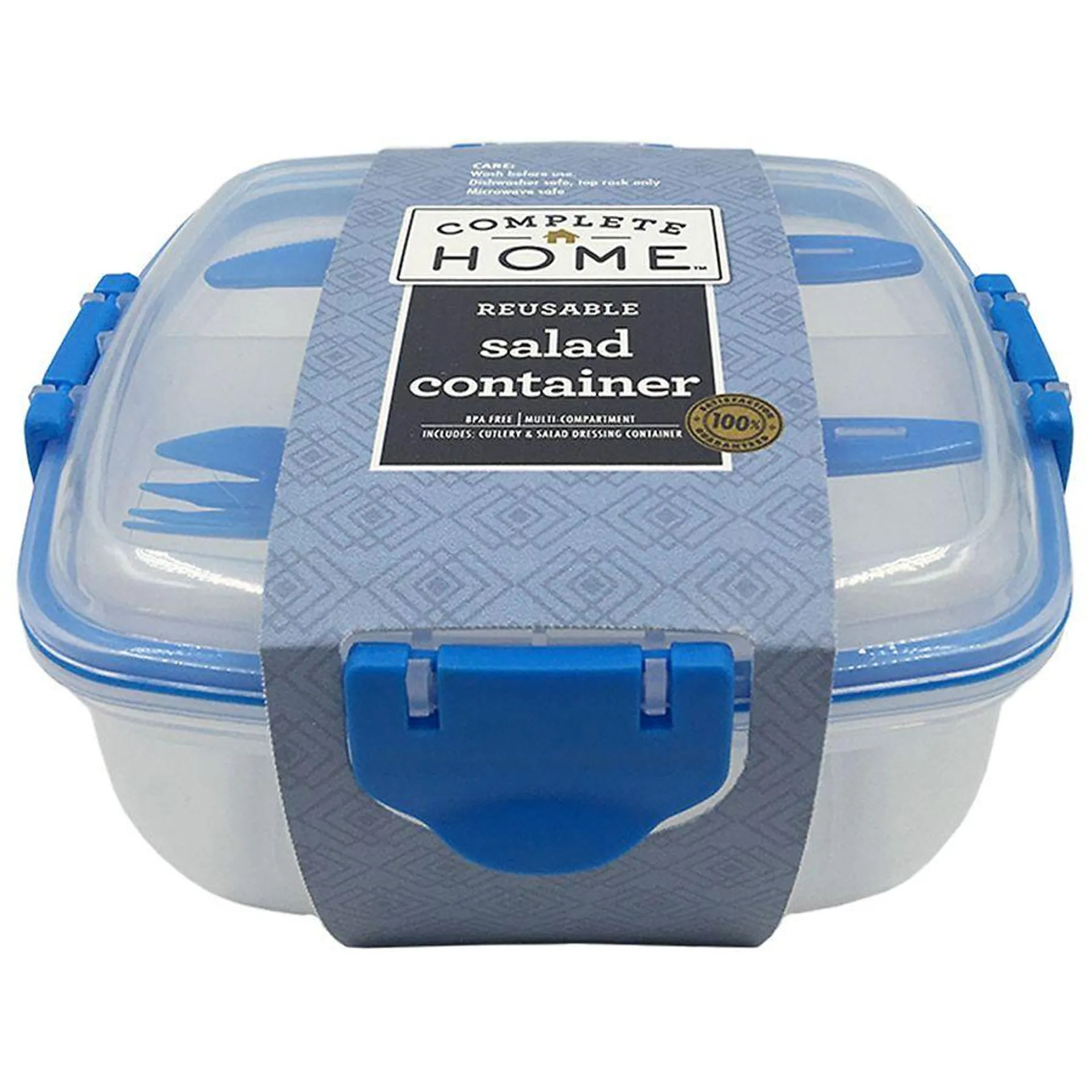 Complete Home Re-useable salad container, 1.0 ea