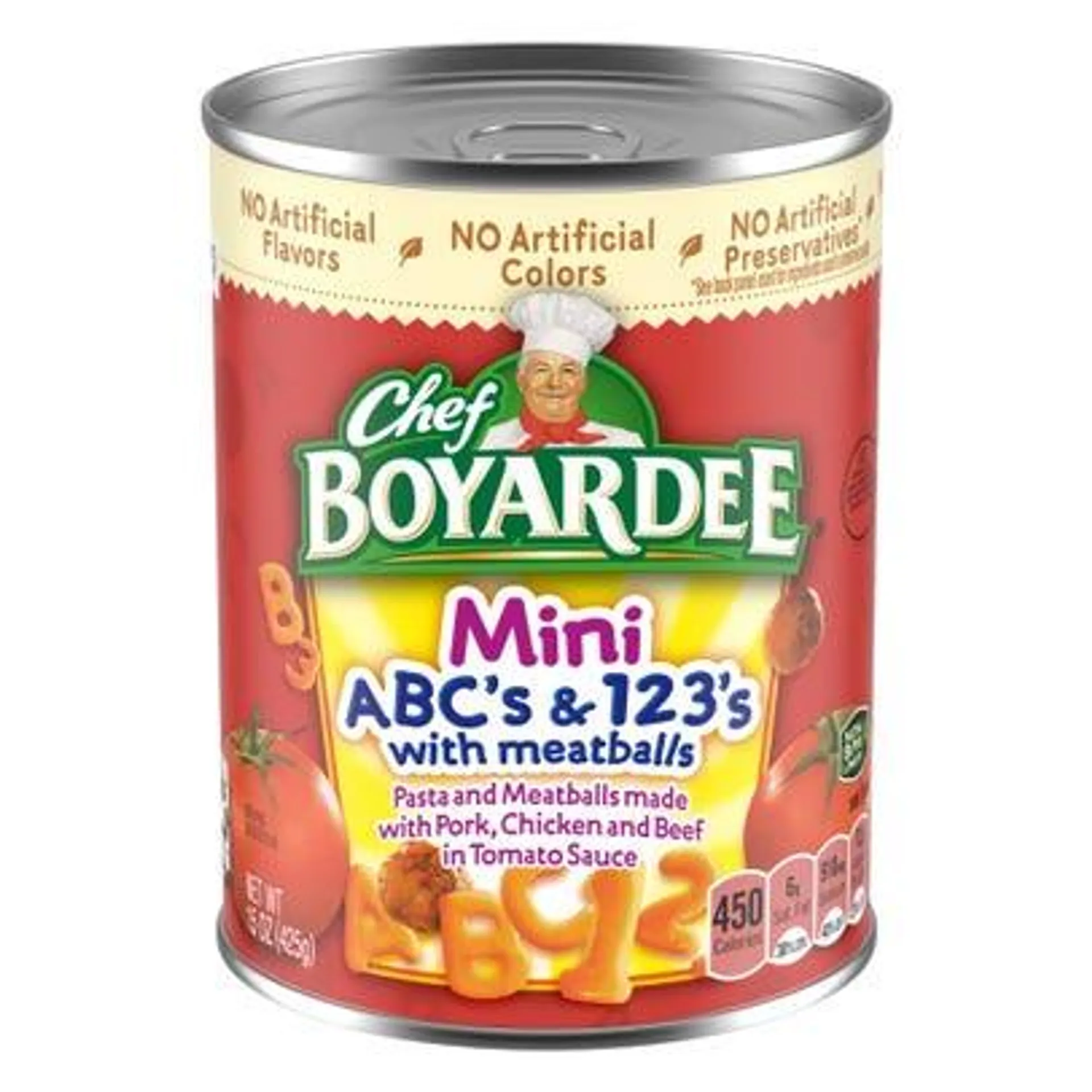 Chef Boyardee Mini ABC's & 123's with Meatballs - 15 oz