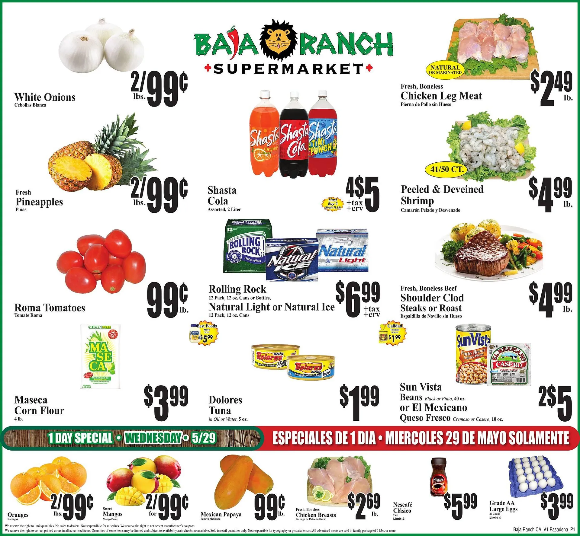 Baja Ranch Weekly Ad - 1