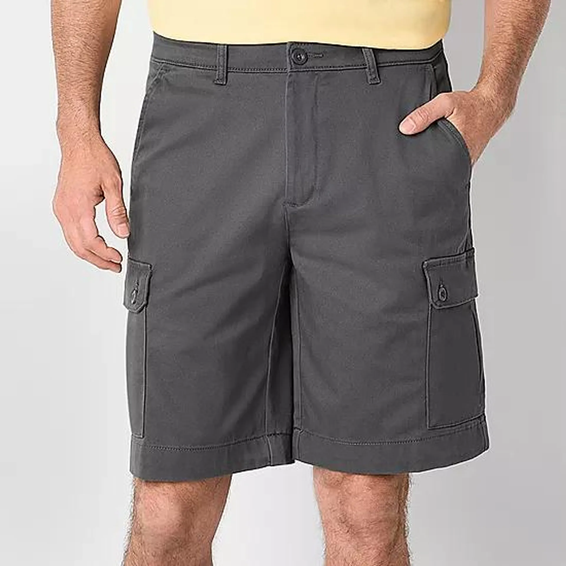 St. John's Bay Comfort Stretch 10" Mens Stretch Fabric Cargo Short