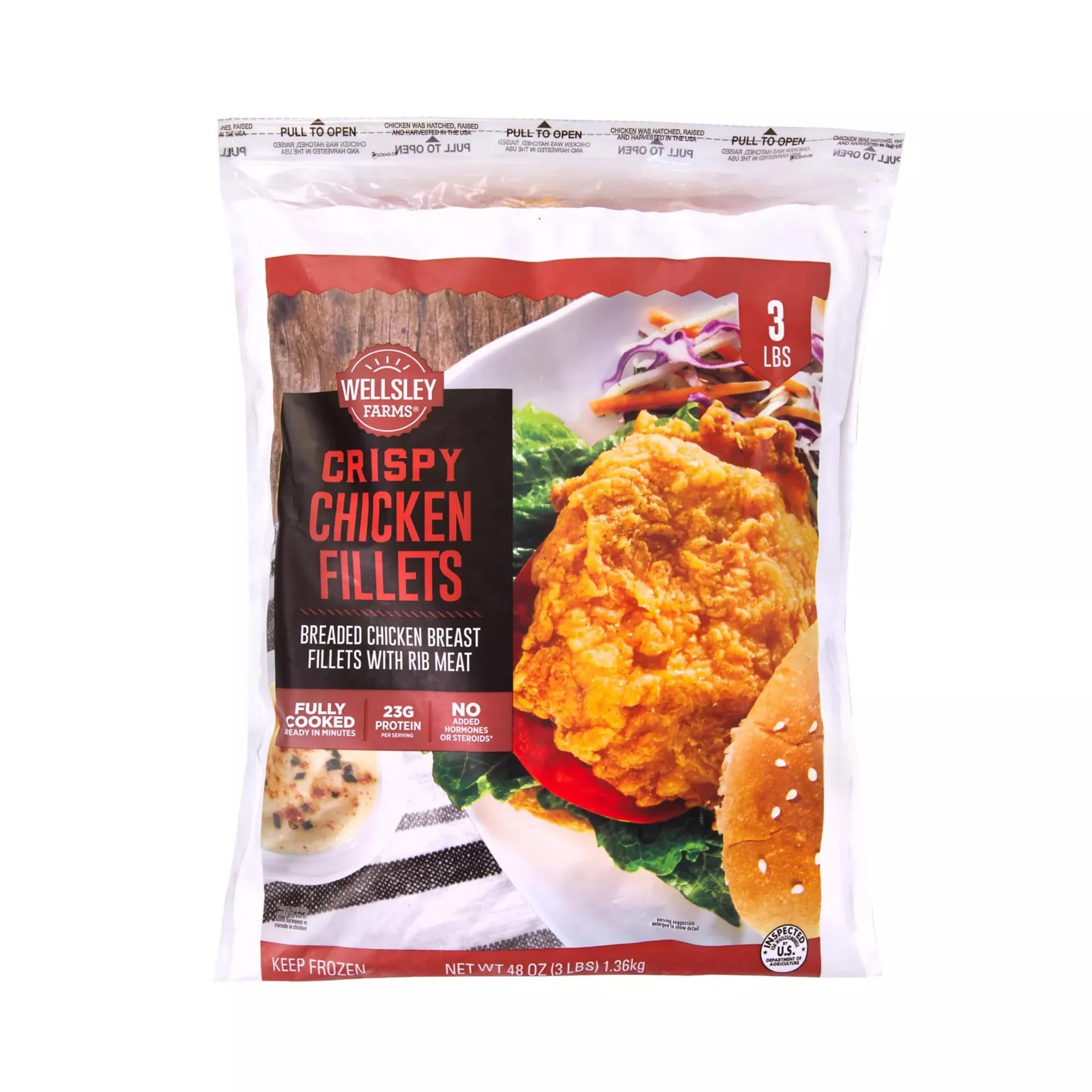 Wellsley Farms Crispy Chicken Breast Fillet, 3 lbs.