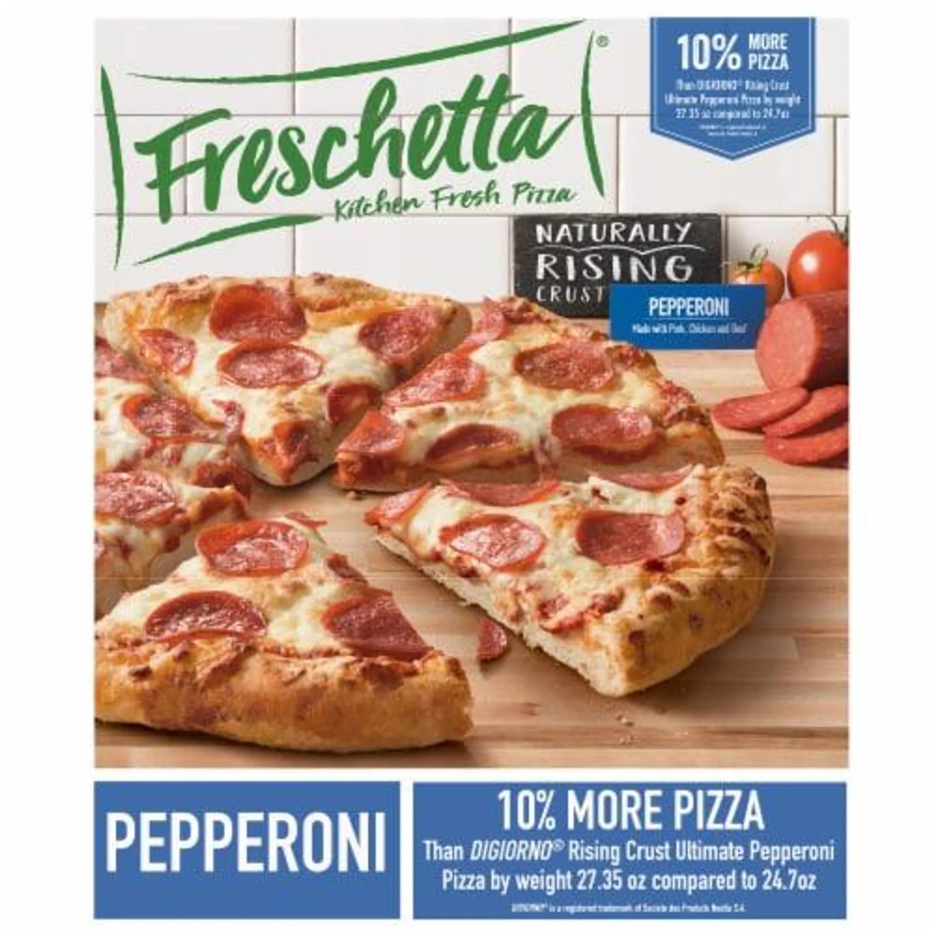 Freschetta Pepperoni Naturally Rising Crust Frozen Pizza