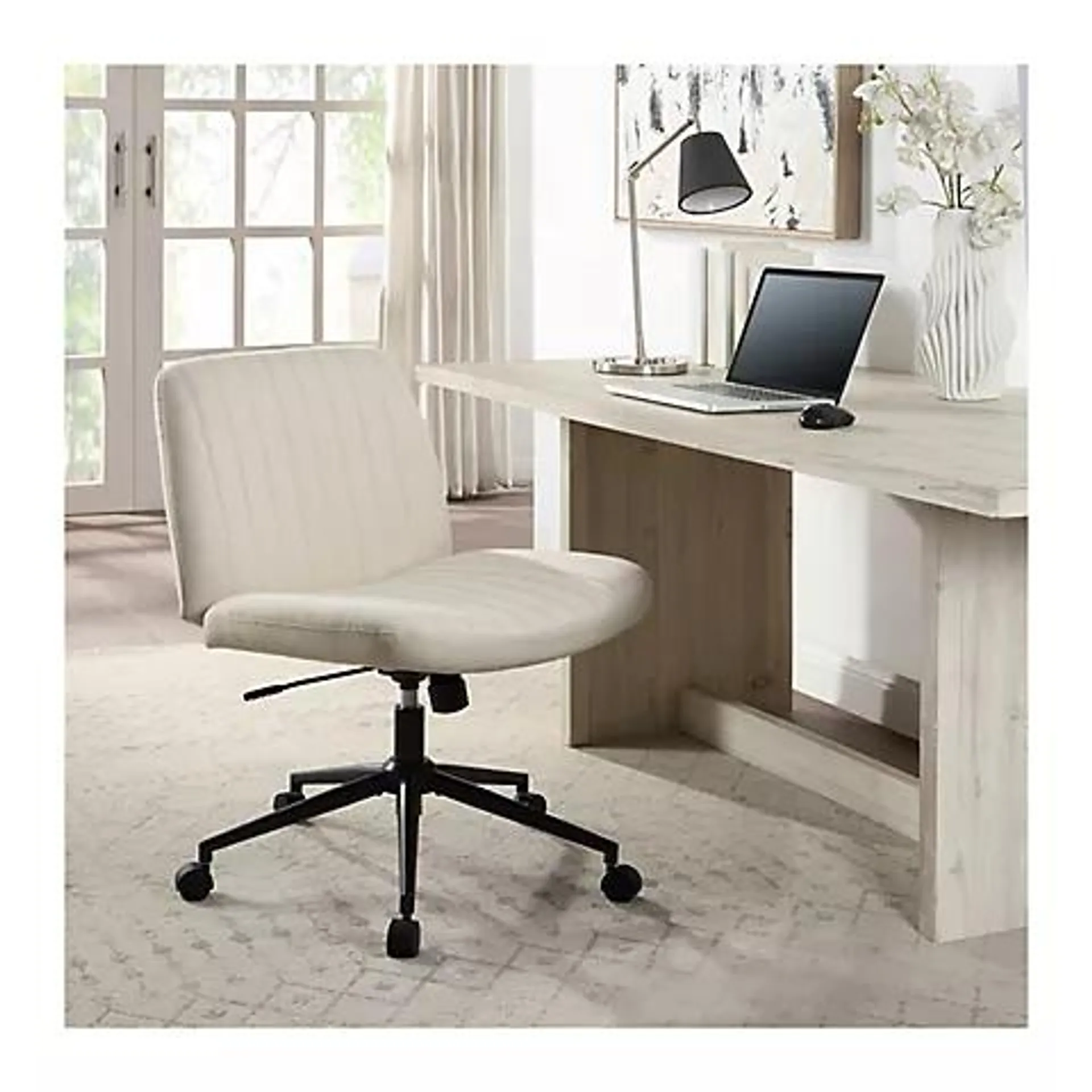 Berkley Jensen Extra Wide Home Office Desk Chair - Beige