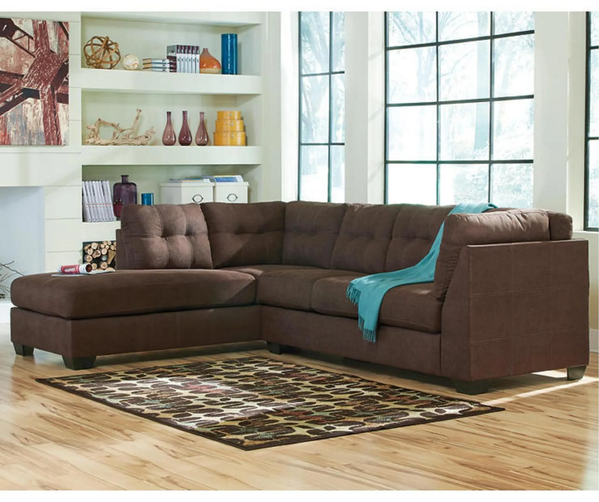 Signature Design By Ashley Maier Brown Sectional with Left-Facing Chaise