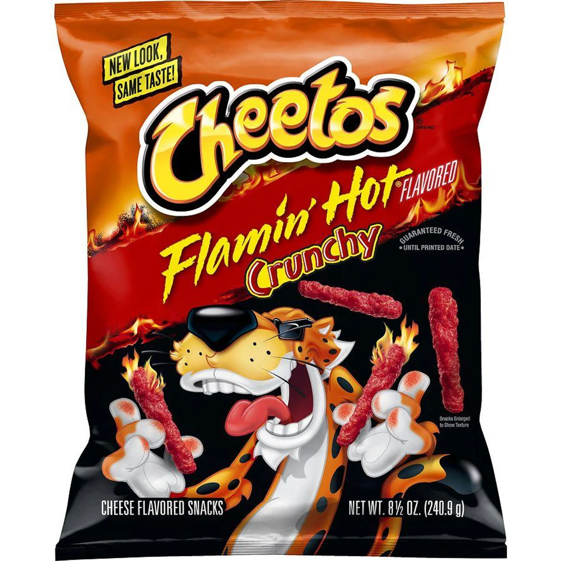 Crunchy Cheese Flavored Snacks Flamin' Hot