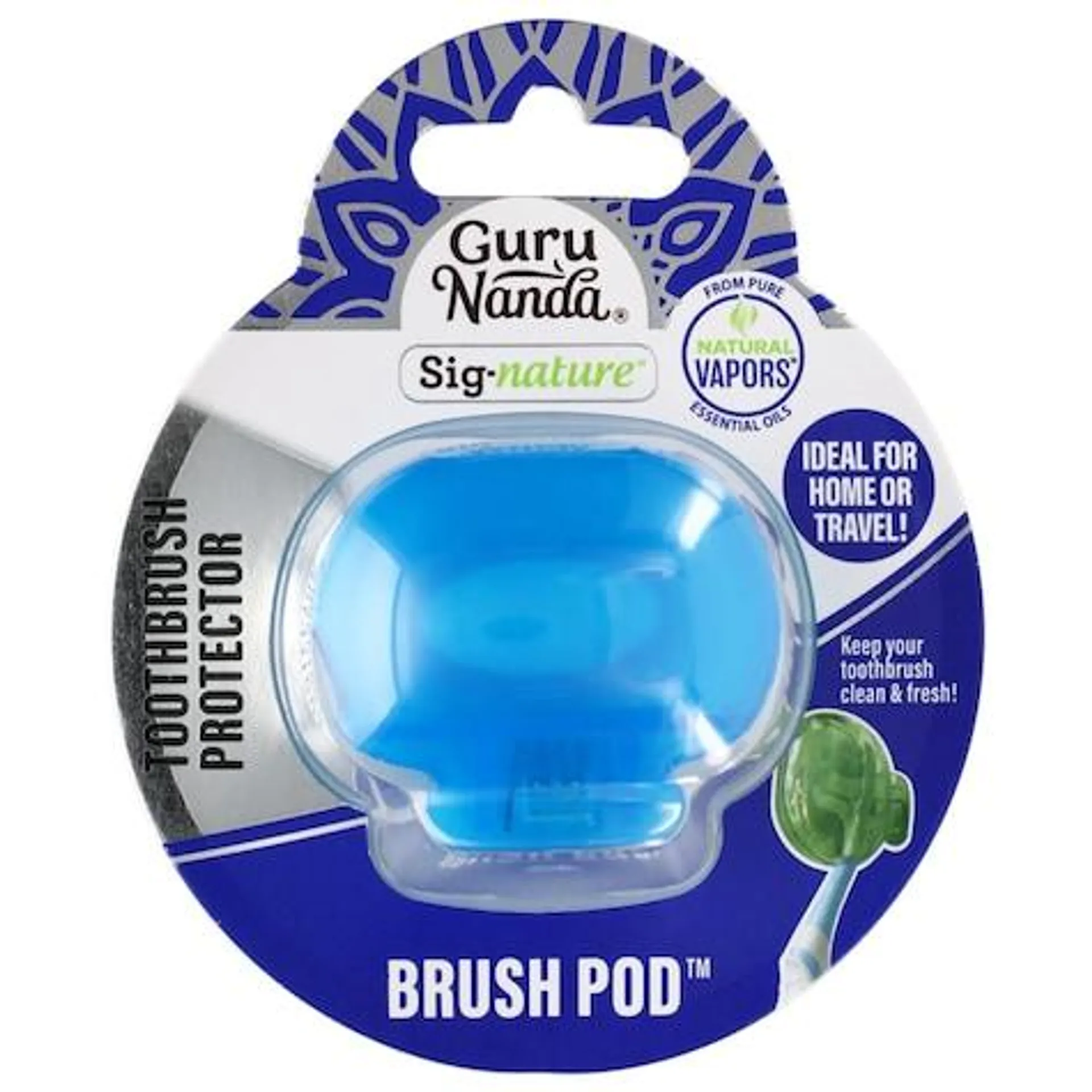 Guru Nanda Sig-Nature Brush Pod Toothbrush Protectors, 1-ct.