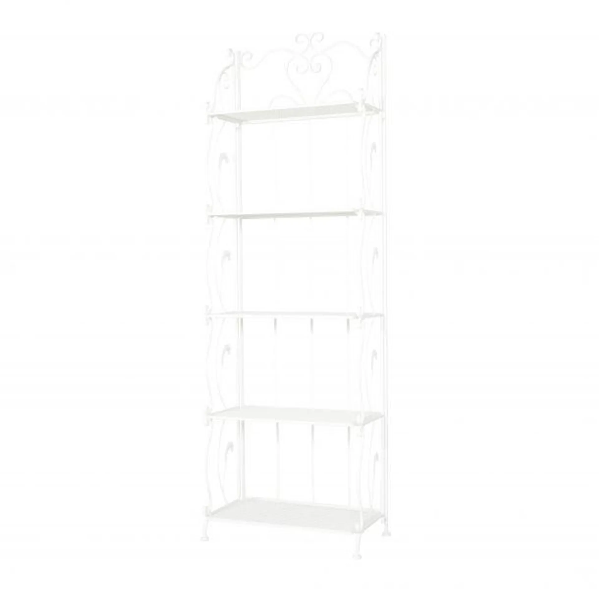 Marisol + Daisy French Country 73" Bakers Rack in Iron - White