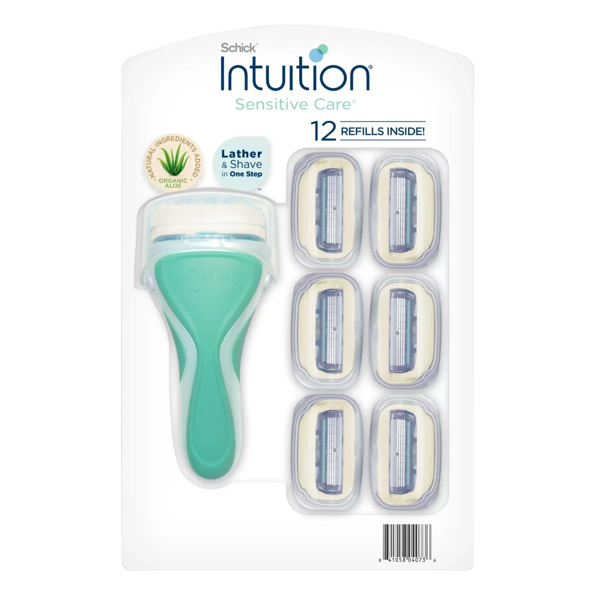 Schick Intuition Plus Sensitive Care Women's Razor Cartridges, 12 pk.