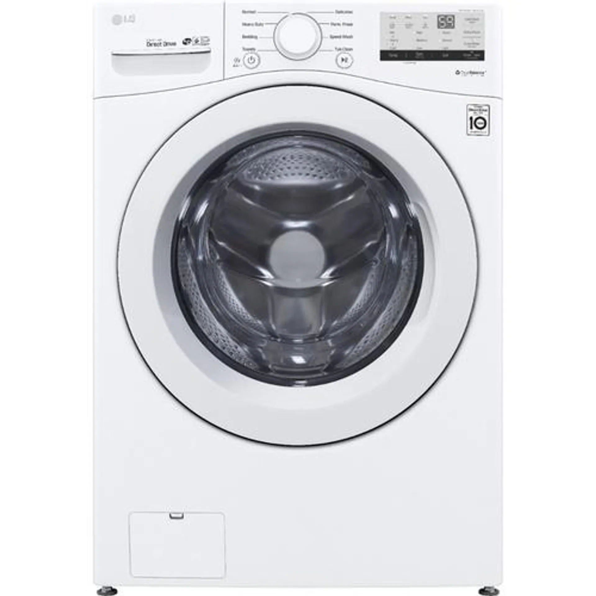 4.5 CuFt Front Load White Washer