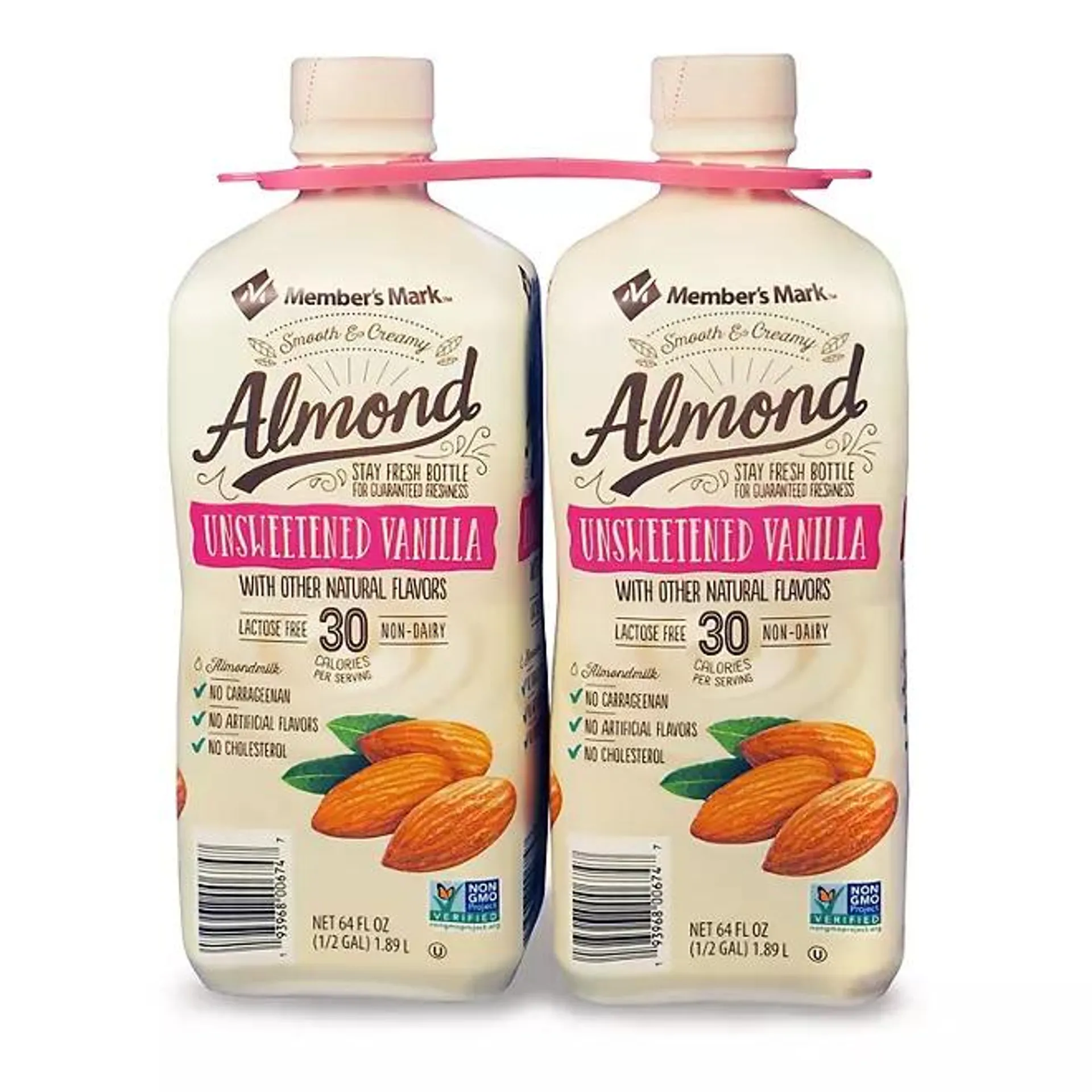 Member's Mark Unsweetened Vanilla Almond Milk, 64 oz., 2 pk.