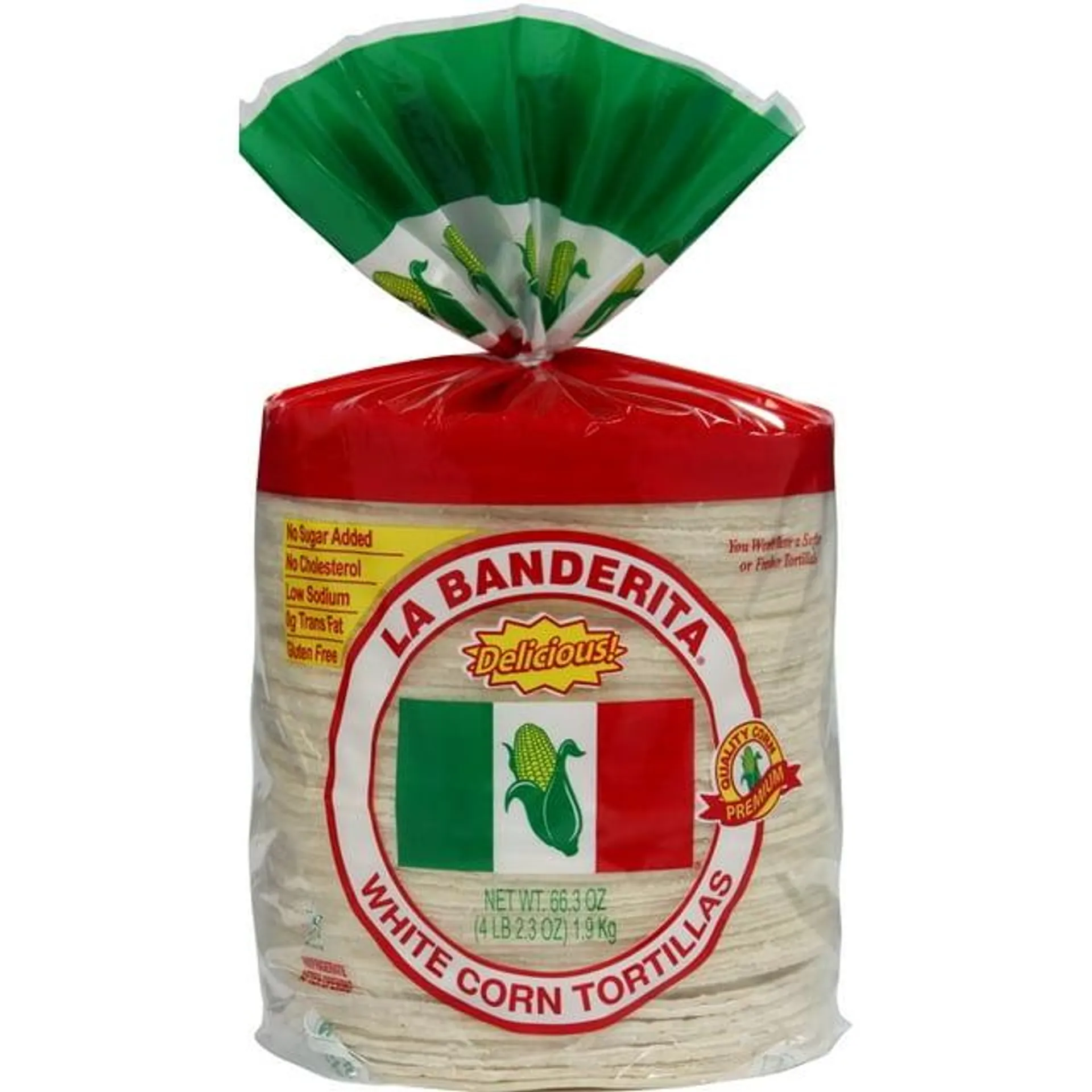 La Banderita White Corn Tortillas 80 Count