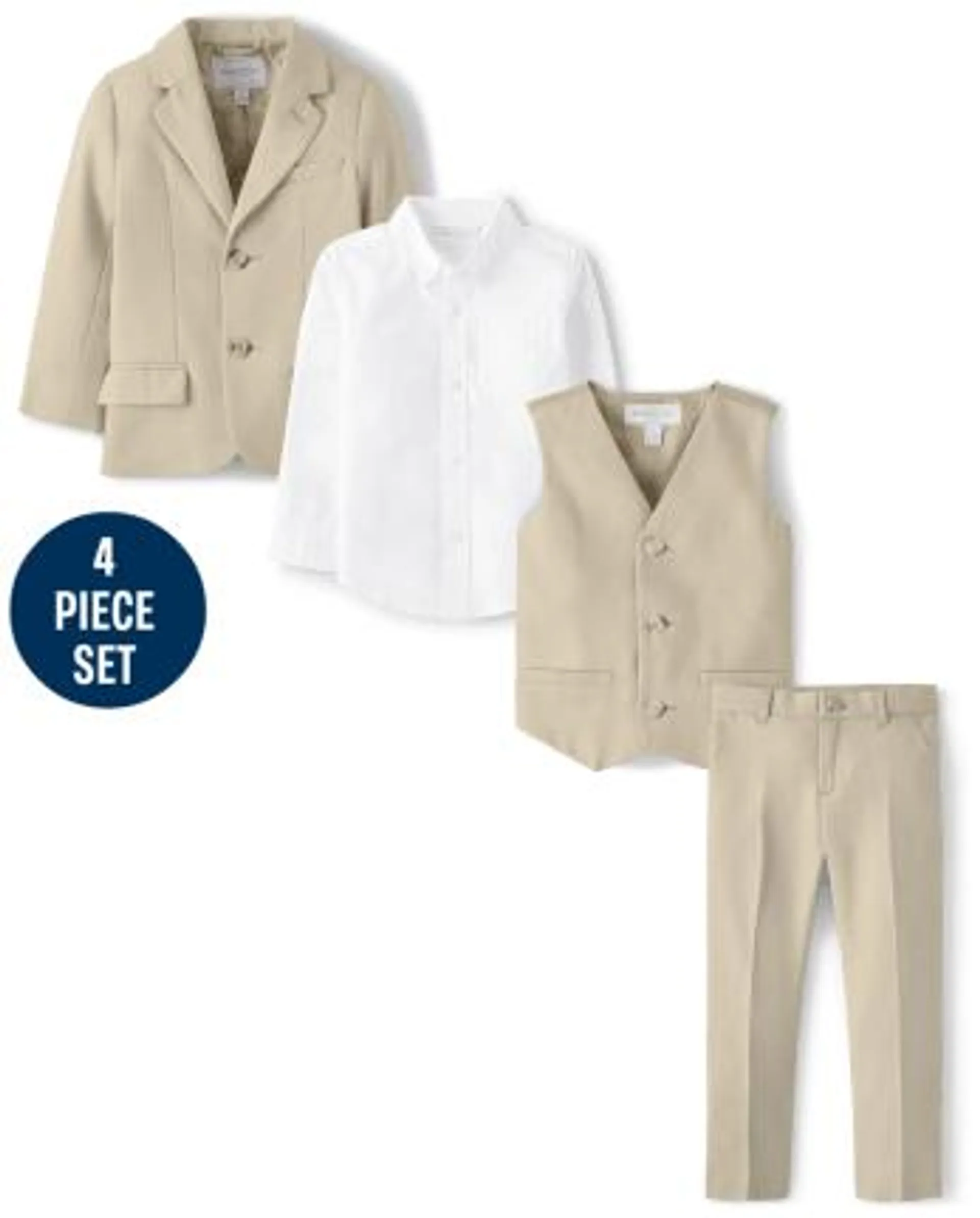 Boys Suit 4-Piece Set - All Dressed Up - multi clr