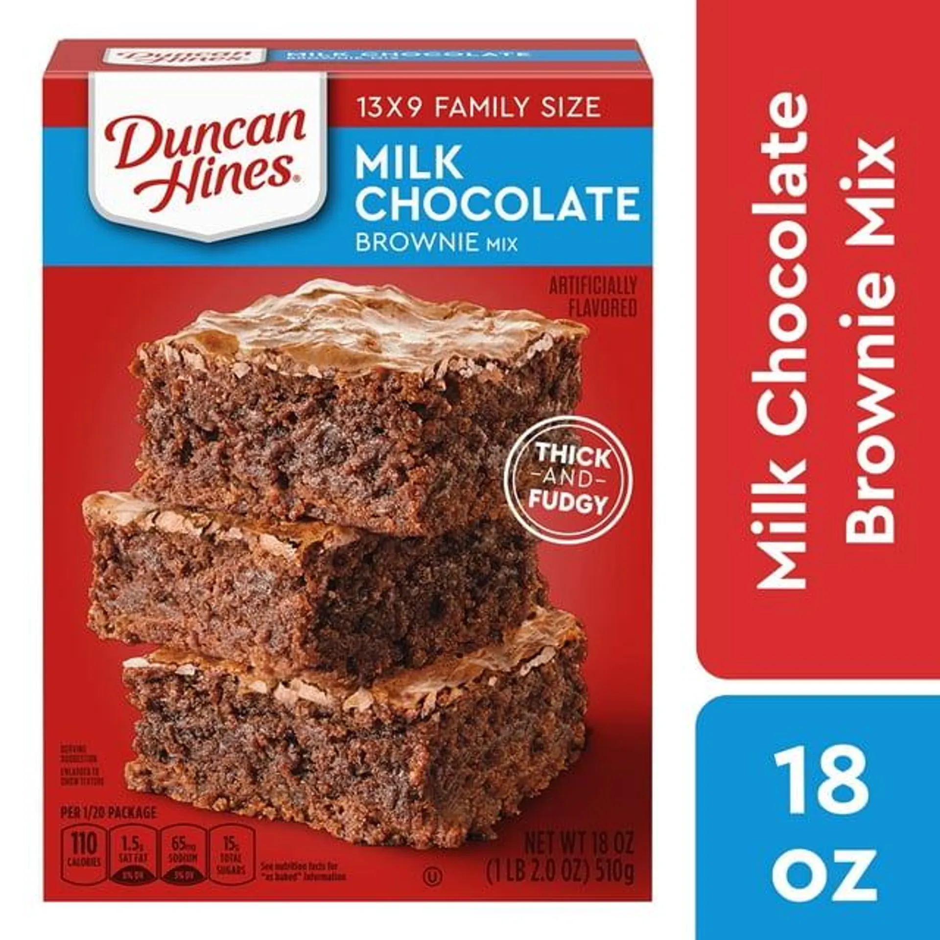 Duncan Hines Milk Chocolate Brownie Mix, 18 oz