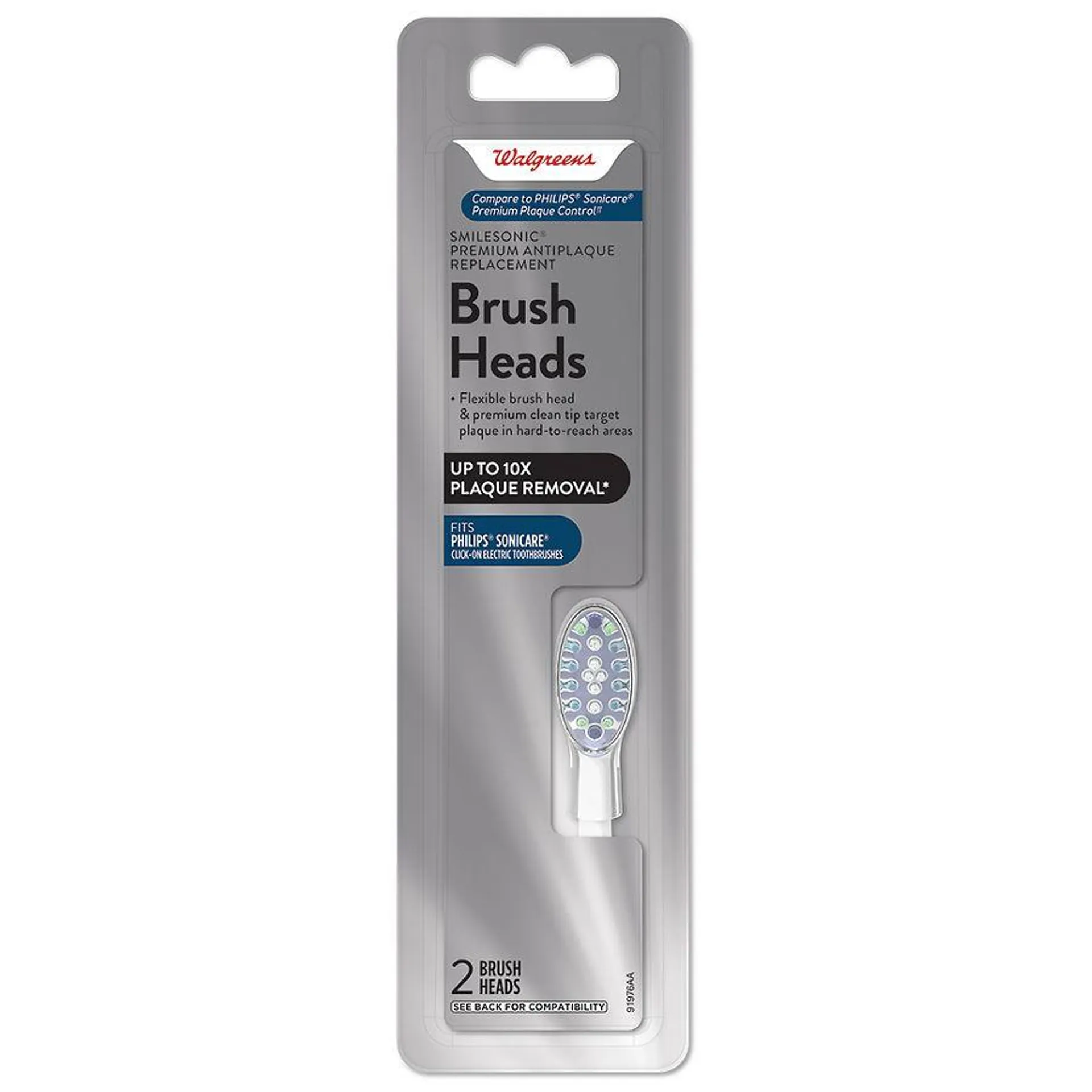 Smile Sonic Premium Antiplaque Replacement Brush Heads