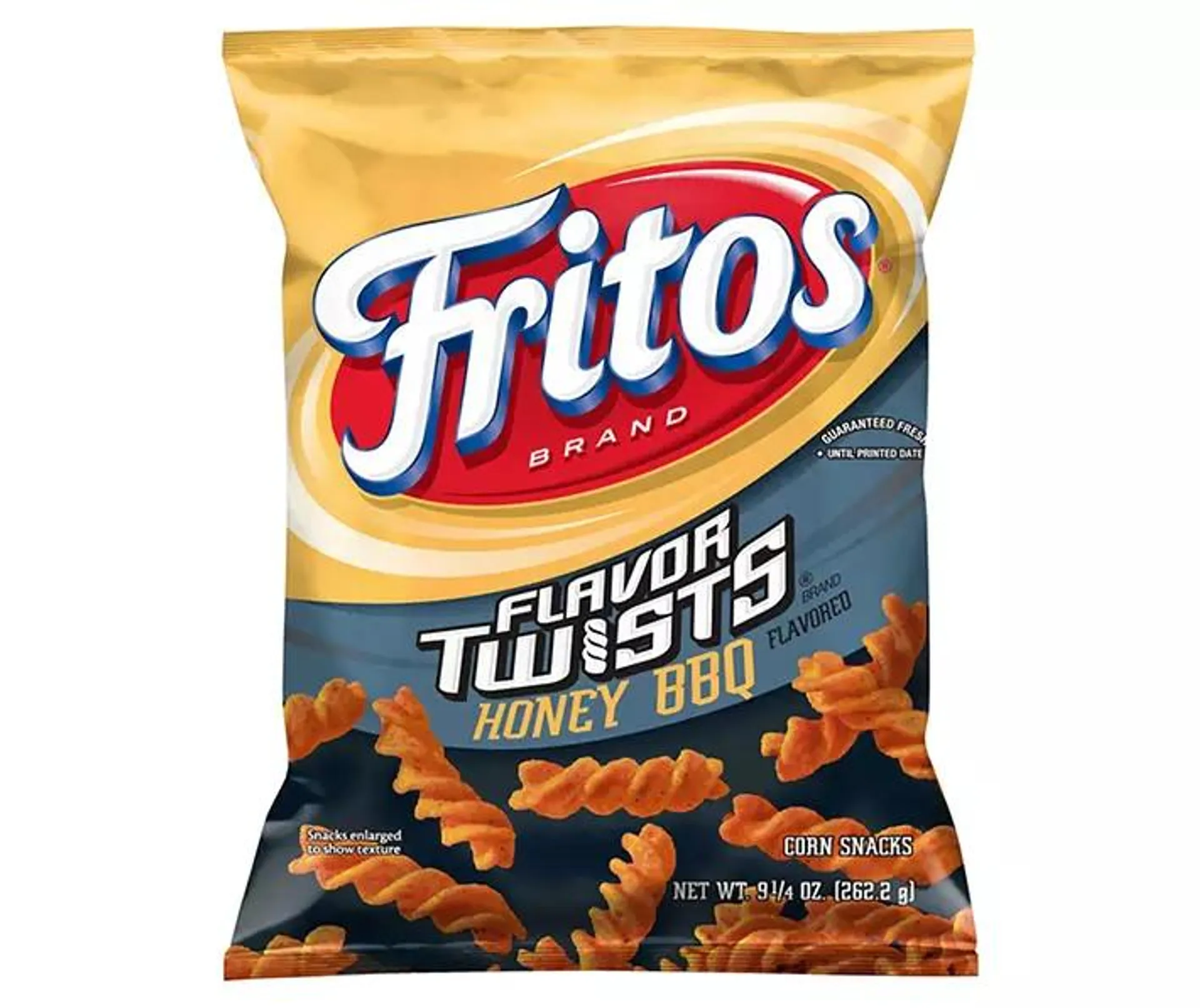 Fritos Flavor Twists Corn Snacks Honey BBQ Flavored 9 1/4 Oz