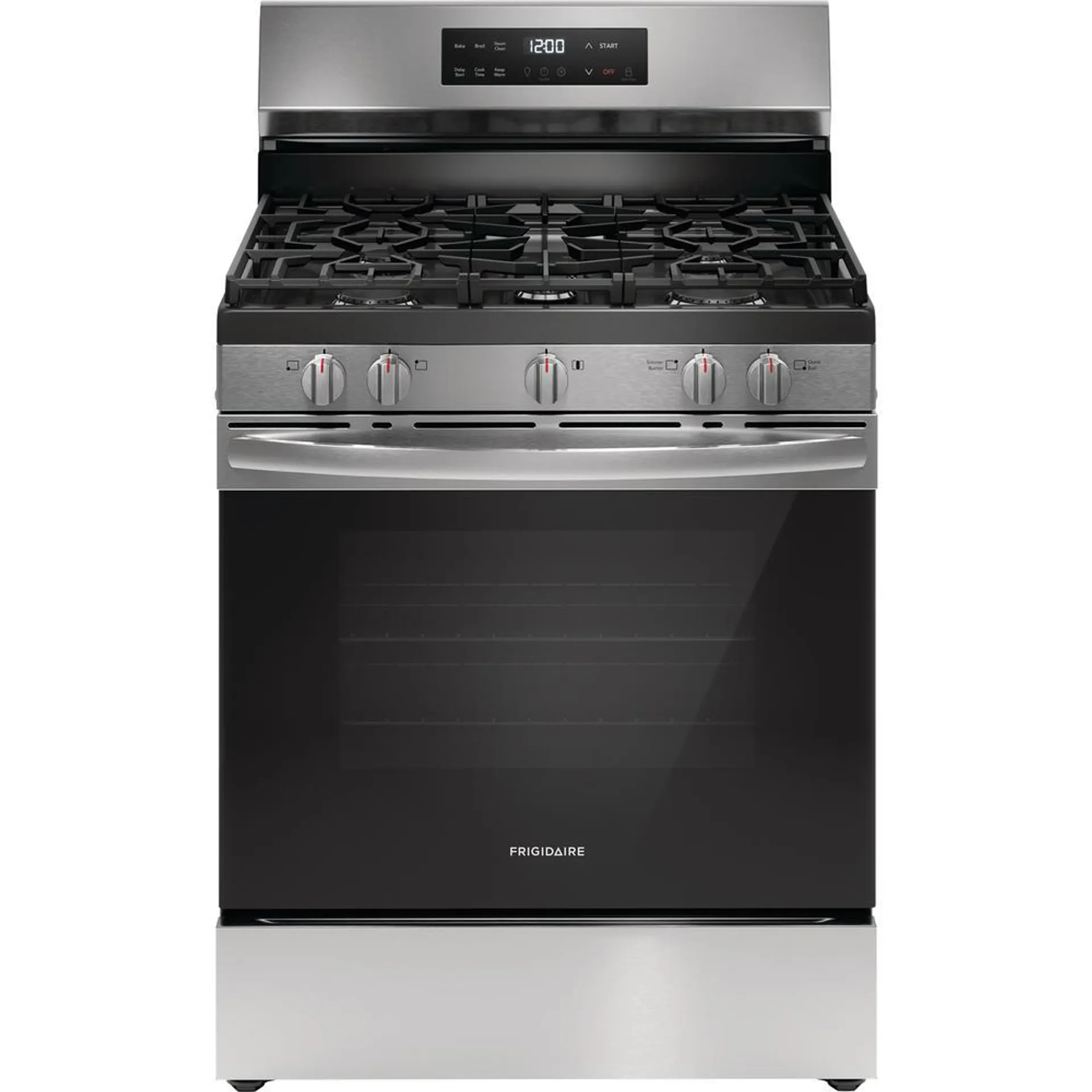 Frigidaire FCRG3062AS 30" Freestanding Gas Range with Steam Clean – Stainless Steel