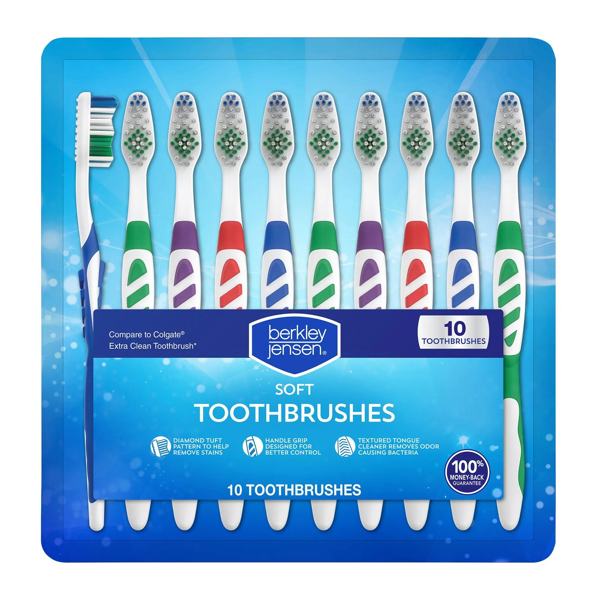 Berkley Jensen Soft Manual Toothbrushes, 10 ct.