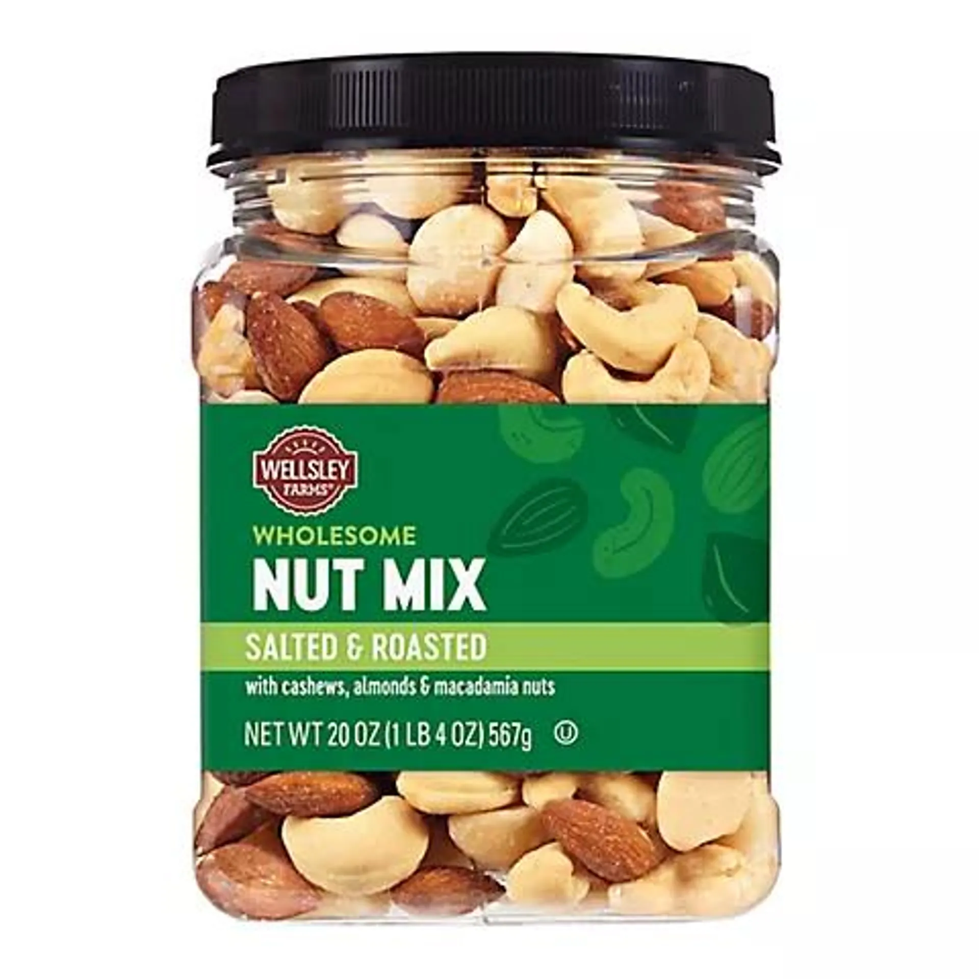 Wellsley Farms Wholesome Nut Mix with Sea Salt, 20 oz.