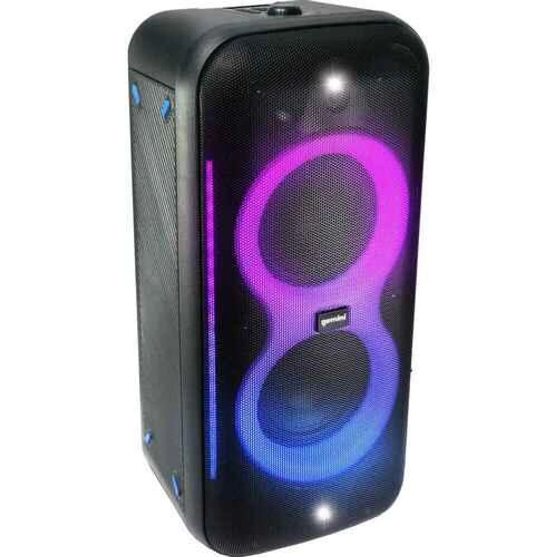 Bluetooth Party Speaker with LED Lights & Wireless Microphone