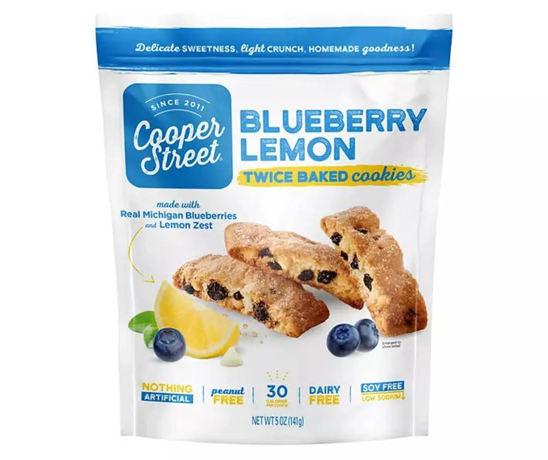 Blueberry Lemon Twice Baked Cookies, 5 Oz.