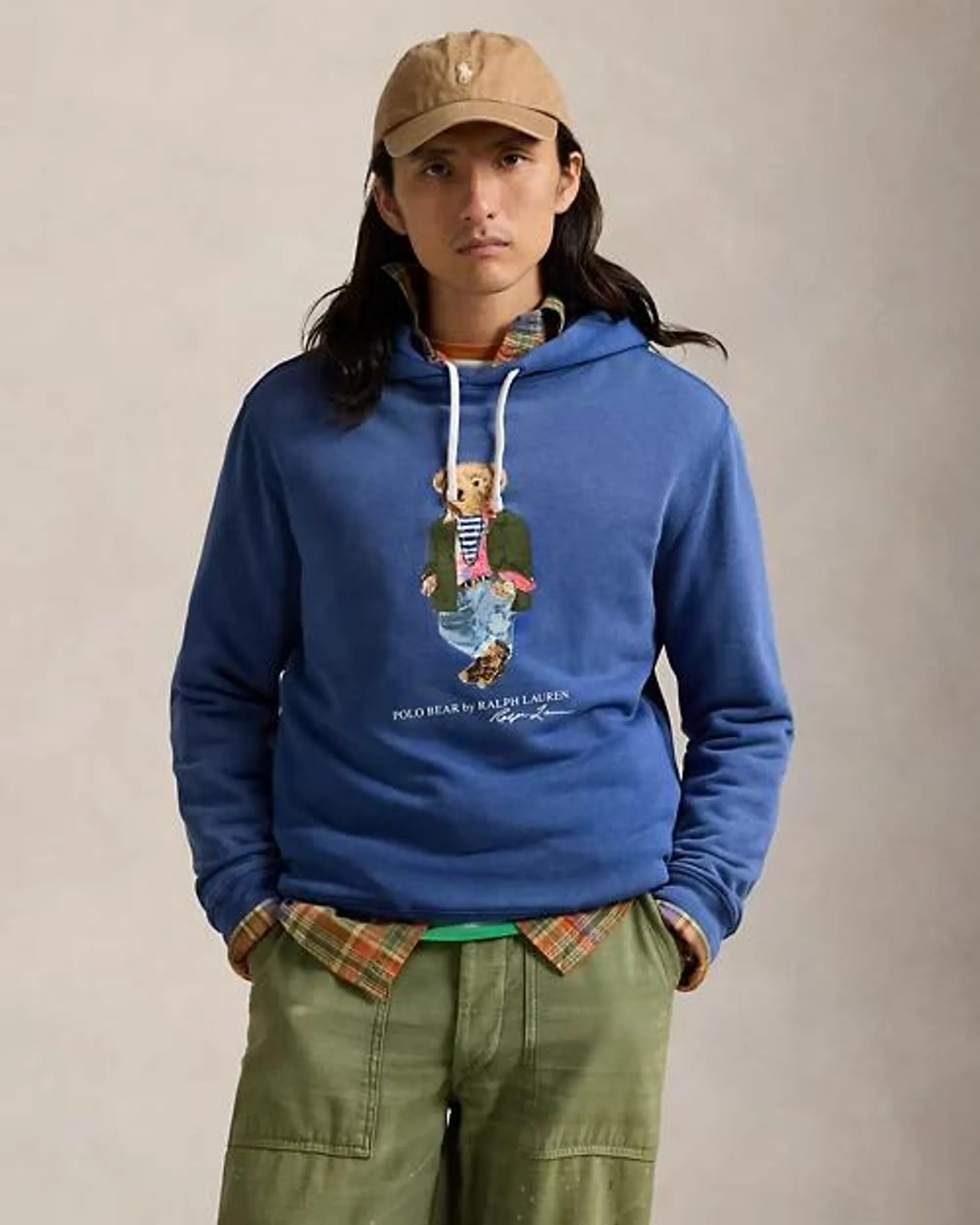 Polo Bear Garment-Dyed Fleece Hoodie