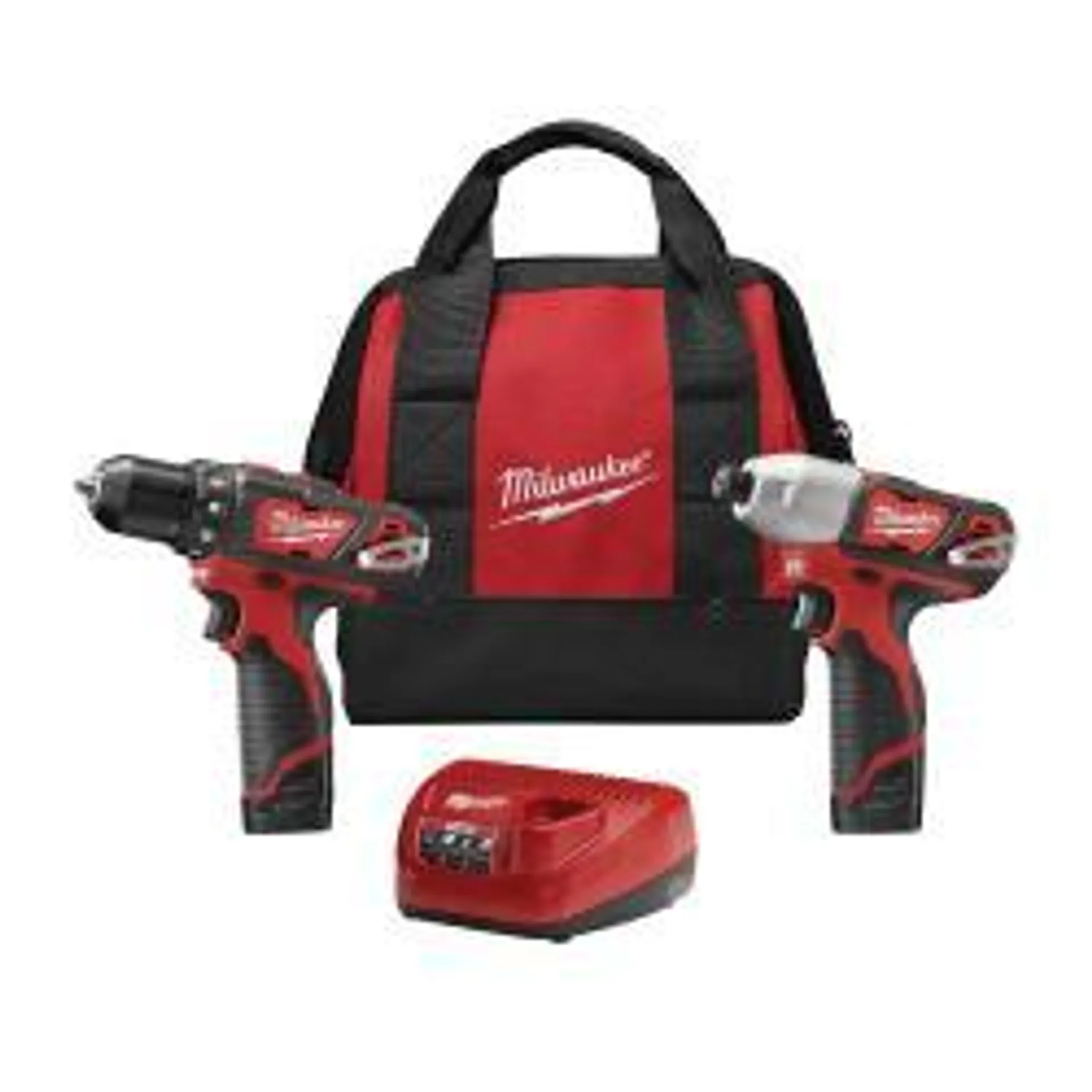 2494-22 Combination Tool Kit, Tools Included: (1) M12 3/8 in Drill Driver, (1) M12 1/4 in Hex Impact Driver