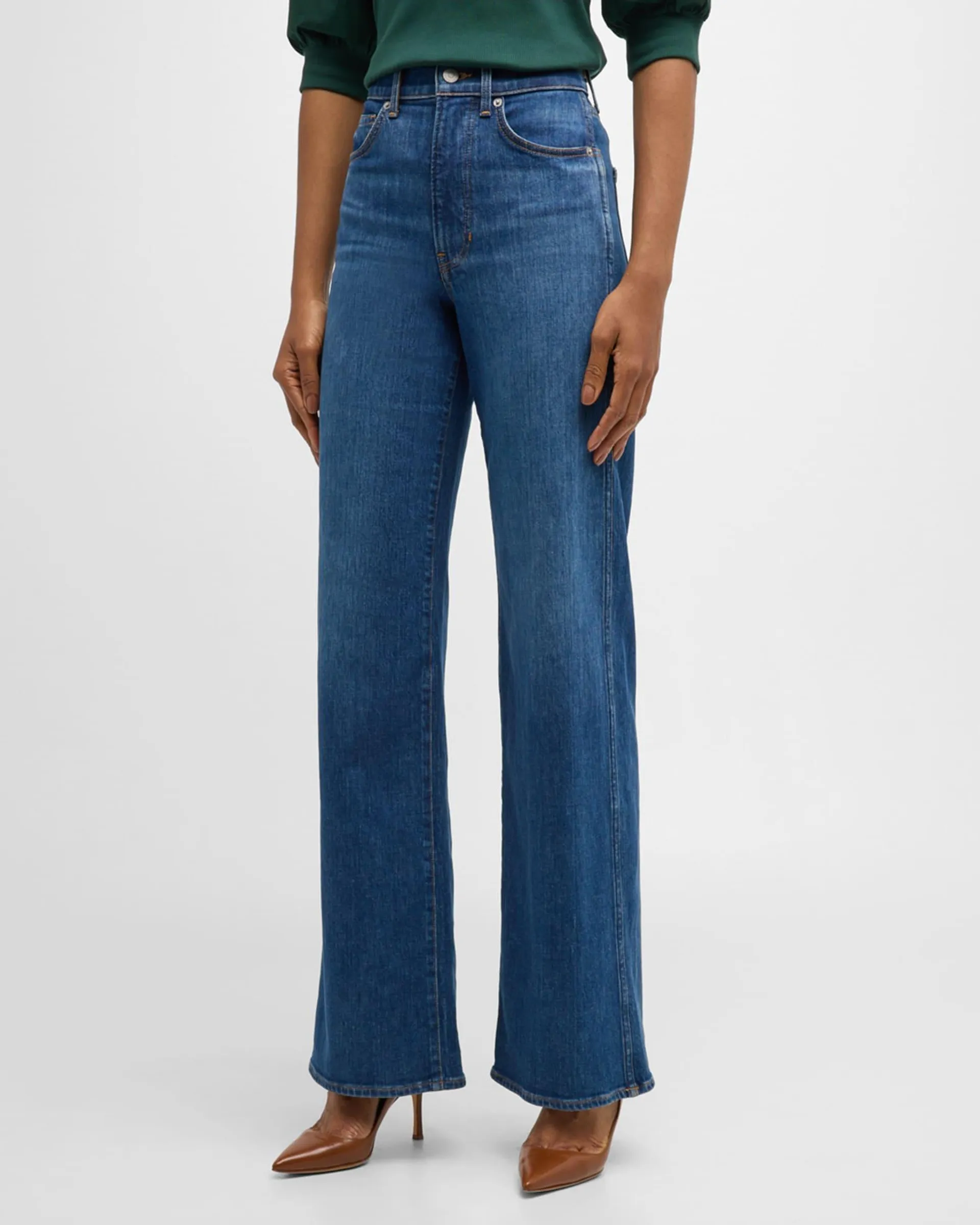 Taylor High-Rise Wide-Leg Jeans