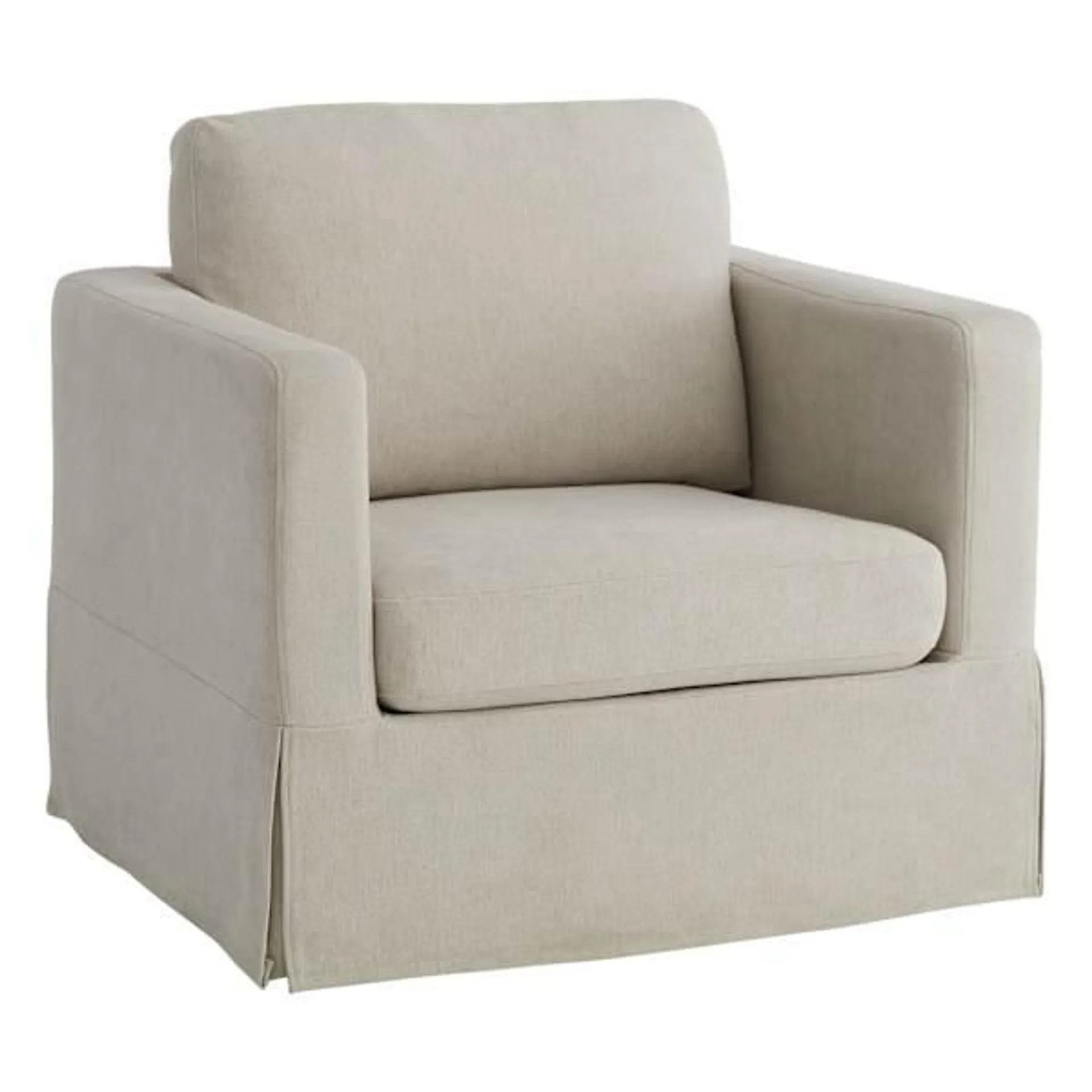 Langley Swivel Accent Chair, Taupe