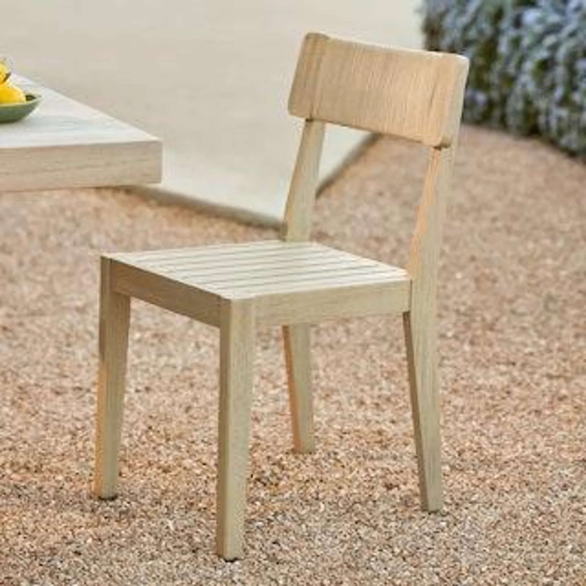 Marol Outdoor Dining Chair - Washed Oak