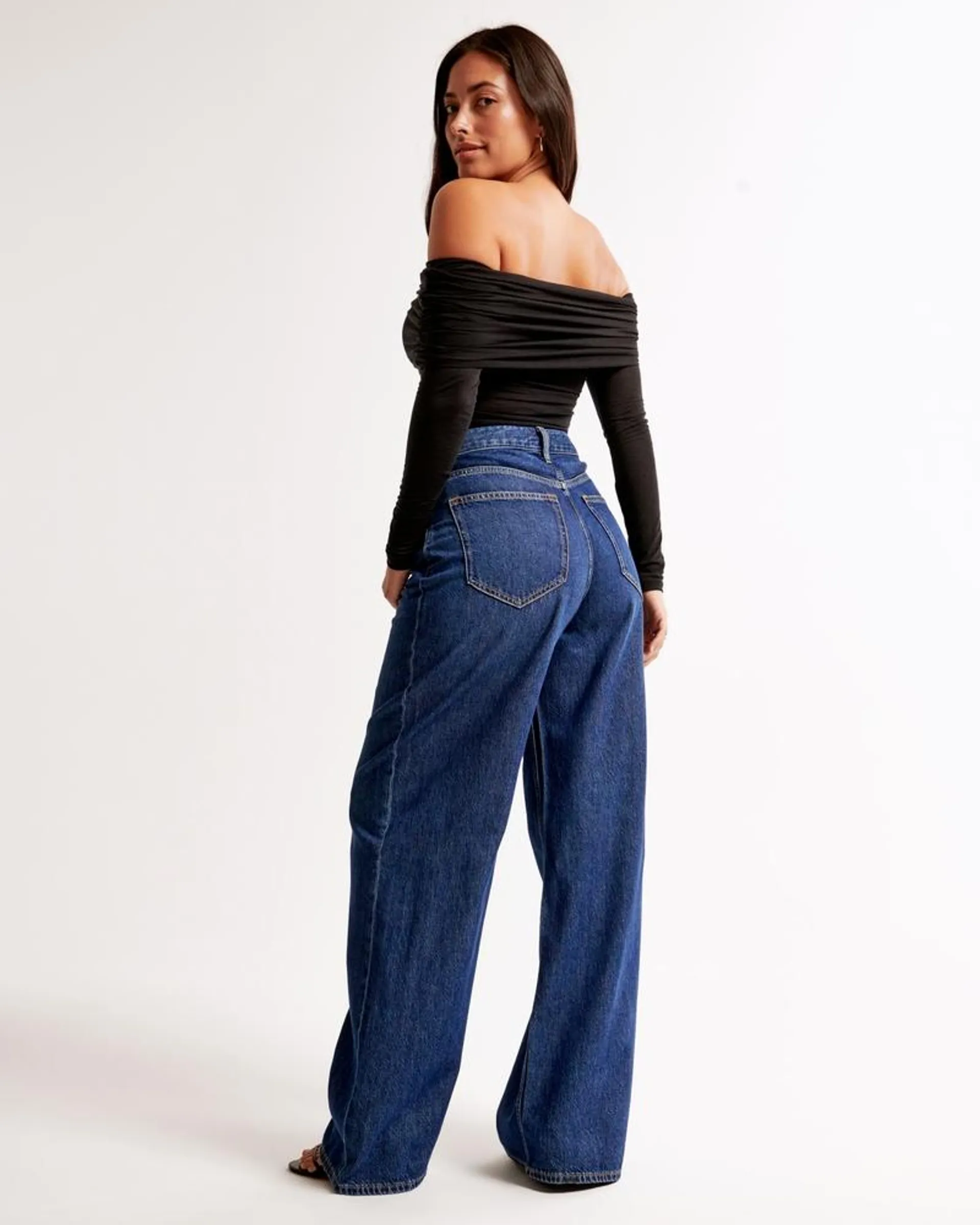 Curve Love High Rise Wide Leg Jean