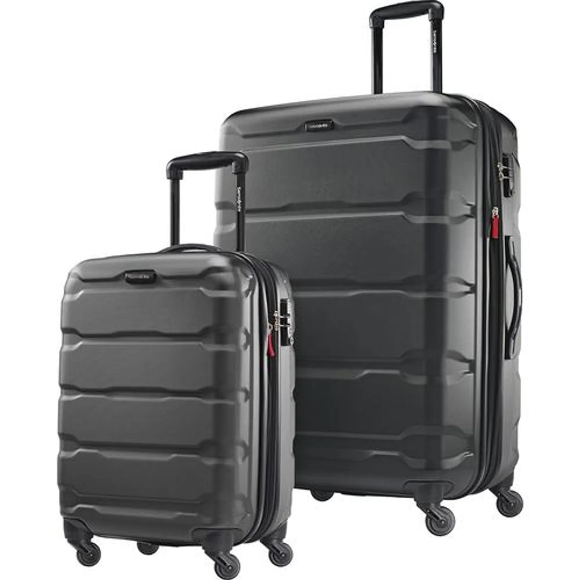 Samsonite Omni 2 Piece Hardside Expandable Luggage Nested Spinner Set (20"/28") Black