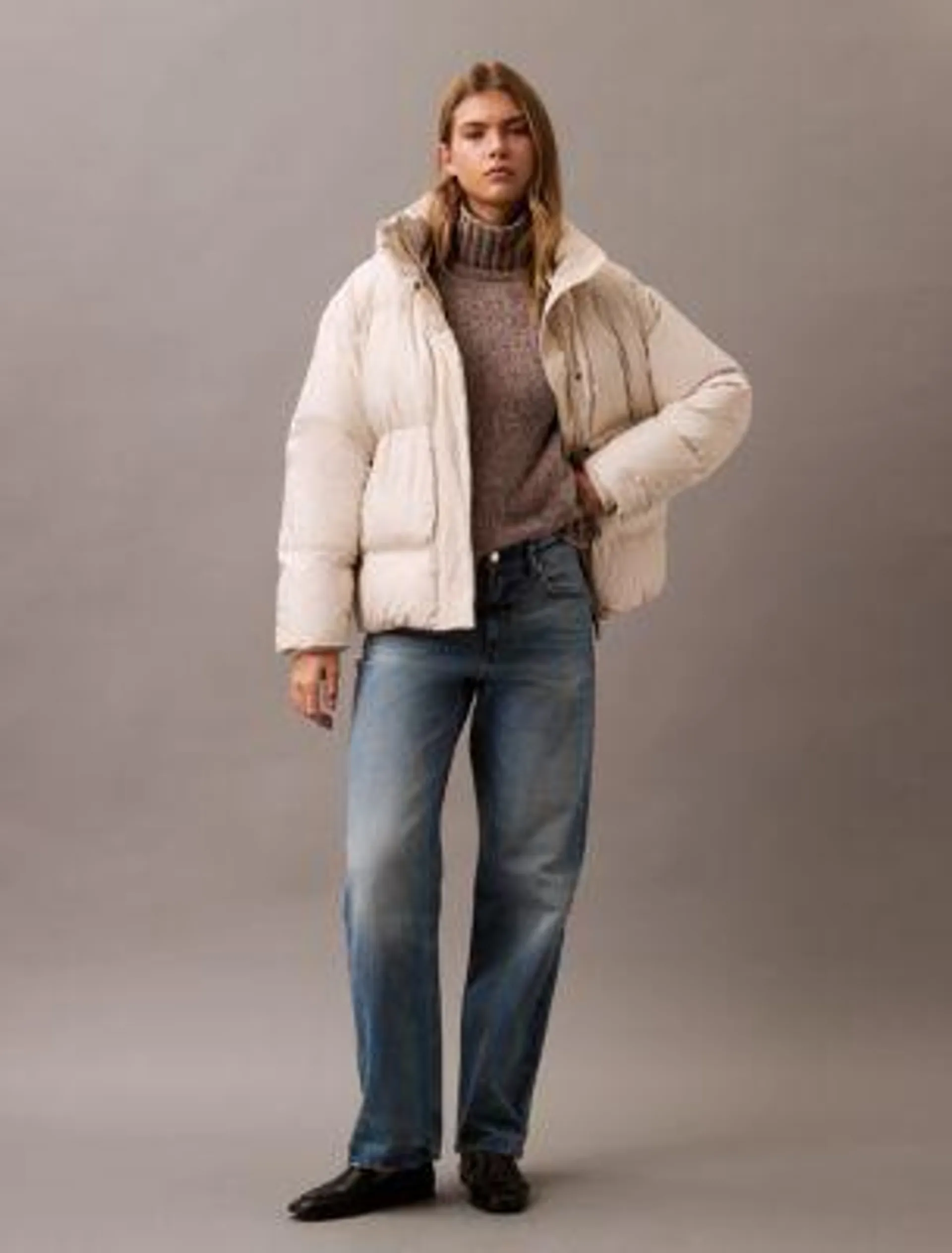 Chenille Relaxed Turtleneck Sweater