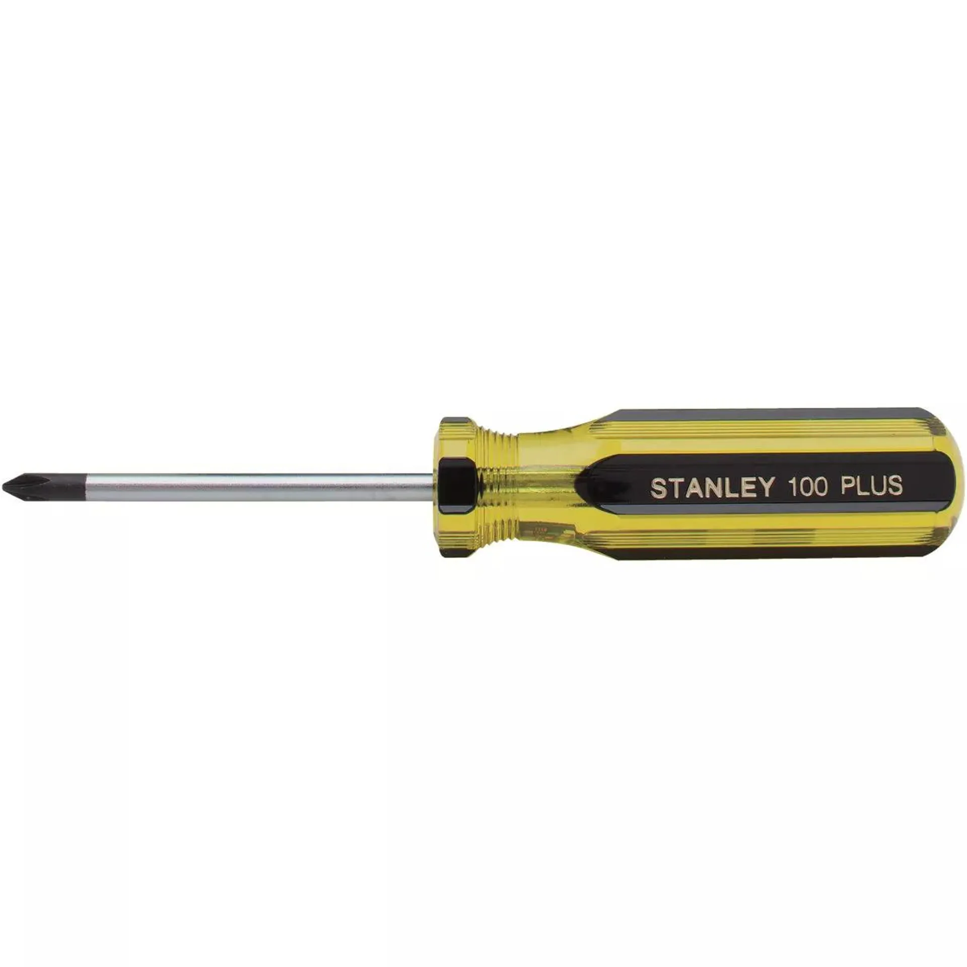 Stanley 100 PLUS #1 x 4 In. Phillips Screwdriver w/Blk Oxide Tip