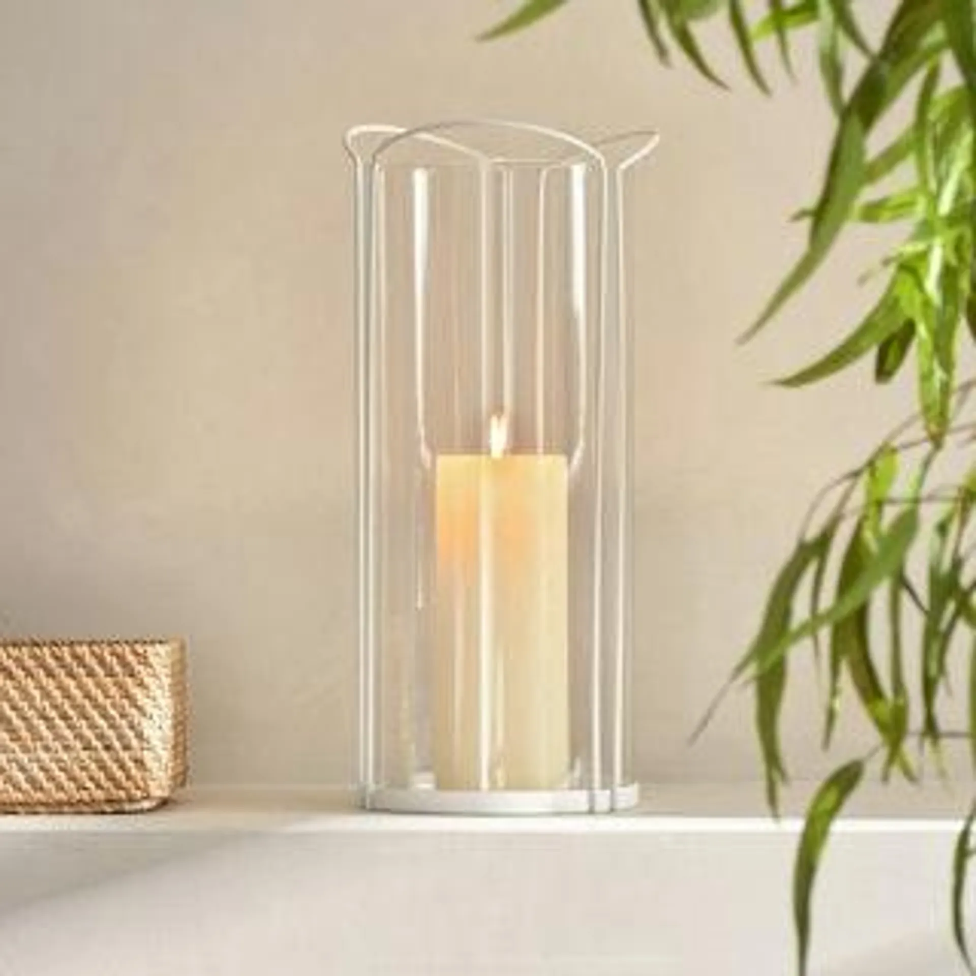 Park Tall Lantern - White