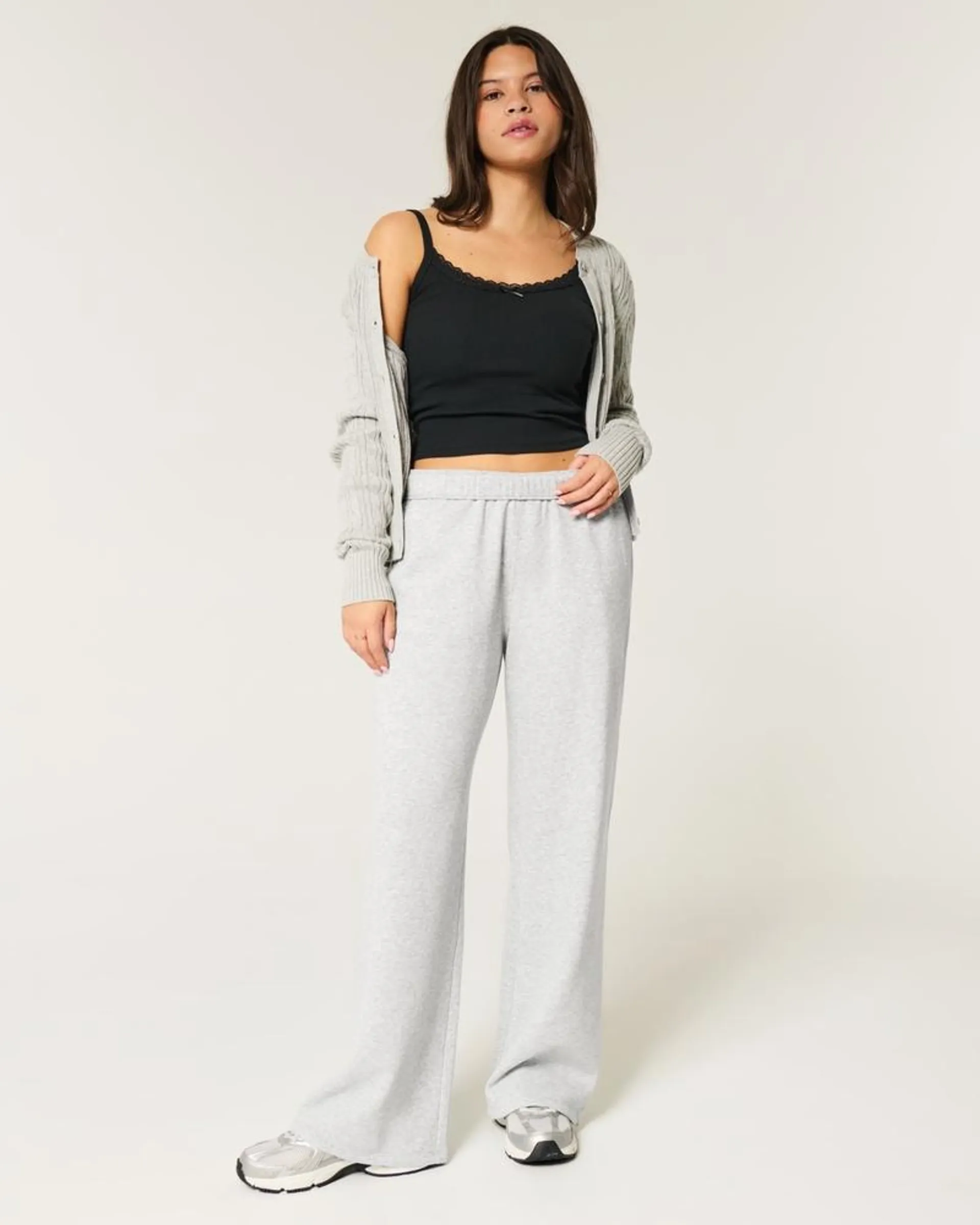 Wide-Leg Sweatpants