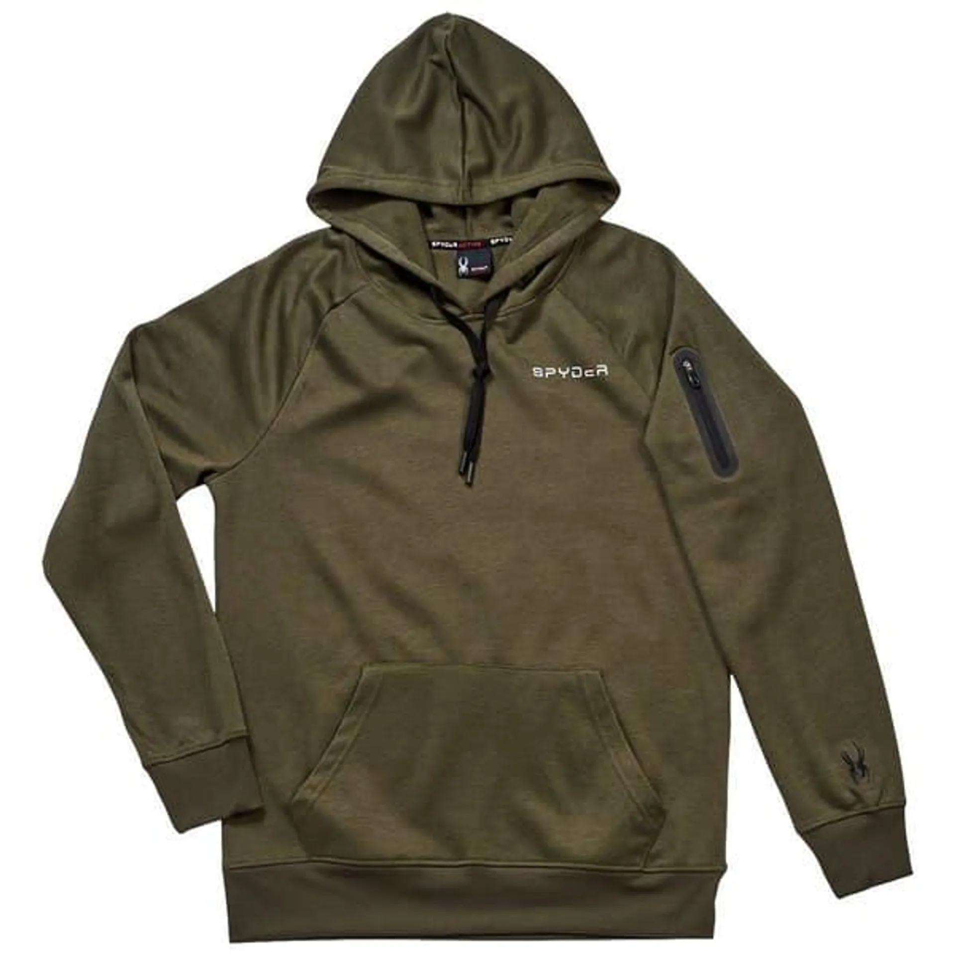 Mens Spyder Solid Textured Pullover Hoodie