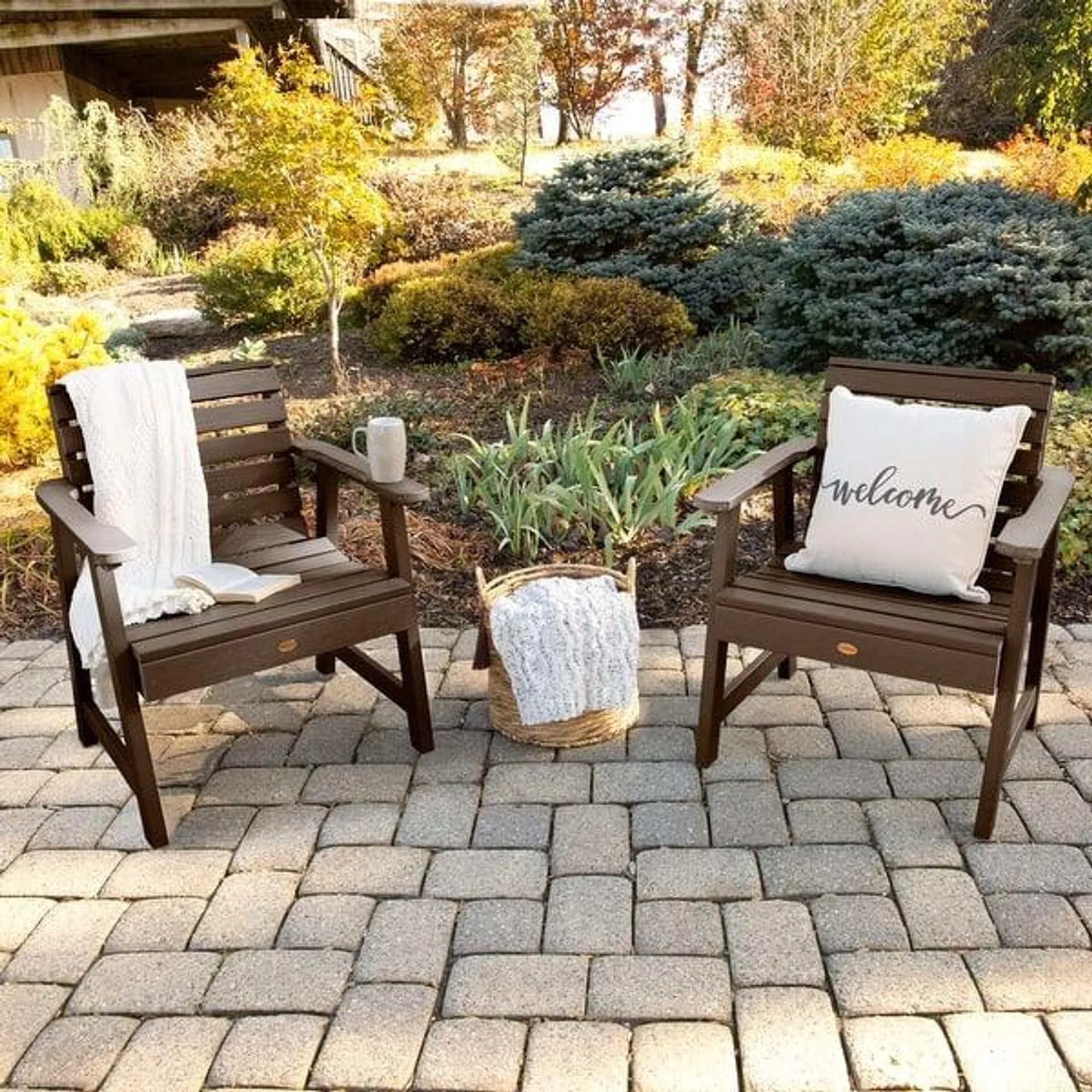 HIGHWOOD Weatherly Garden Chairs Set of Two