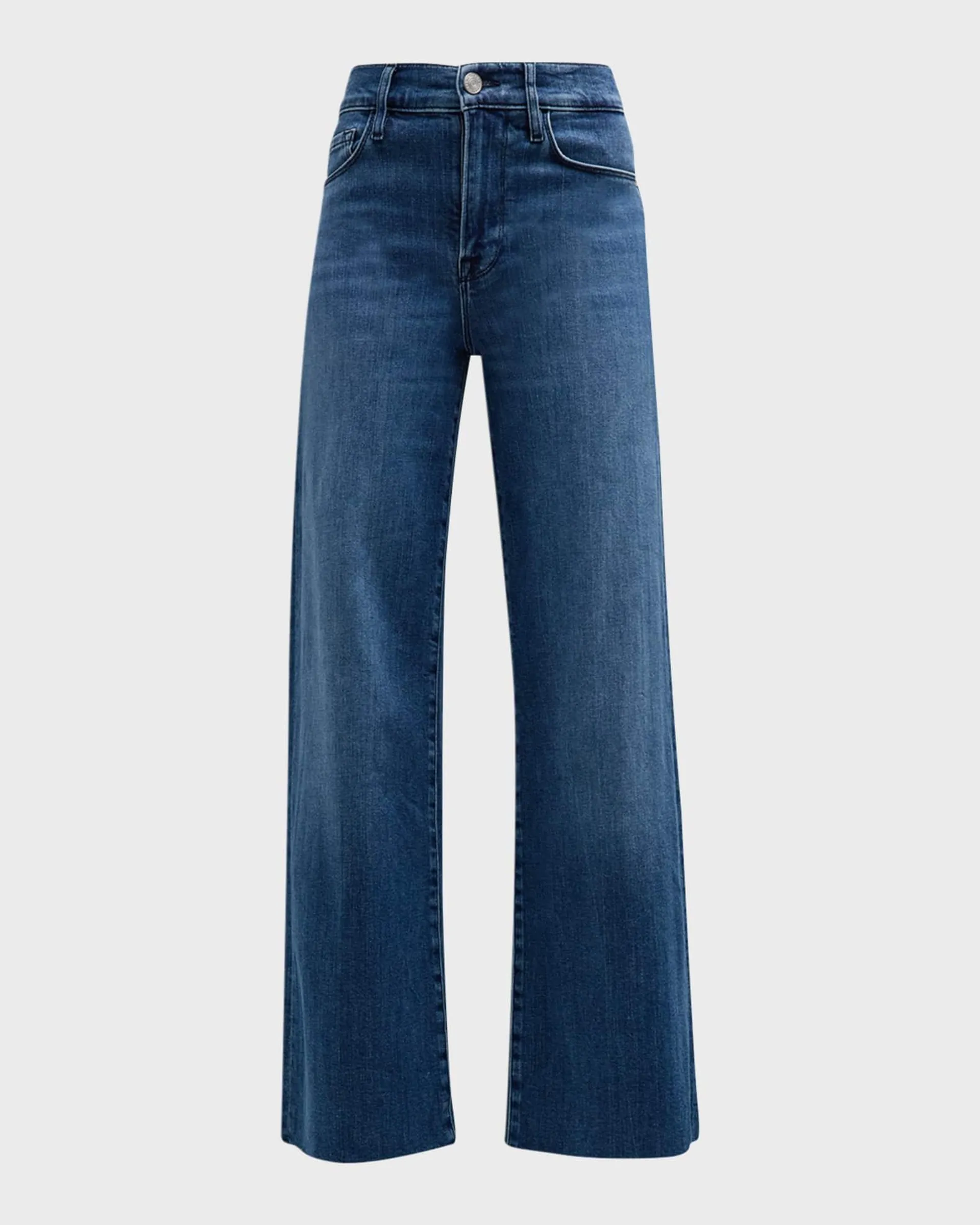 Le Slim Palazzo Raw After Cropped Jeans