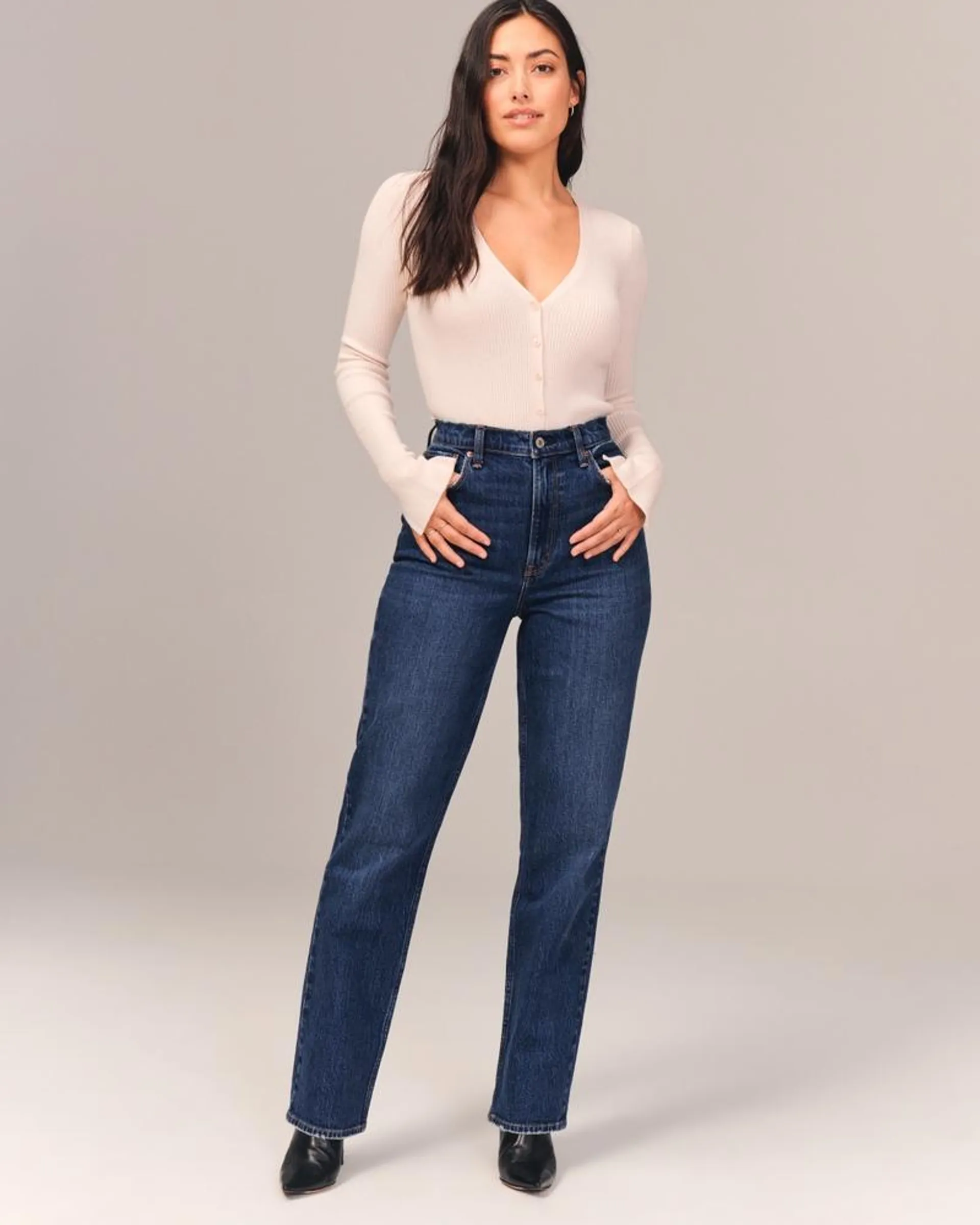 Curve Love Ultra High Rise 90s Straight Jean