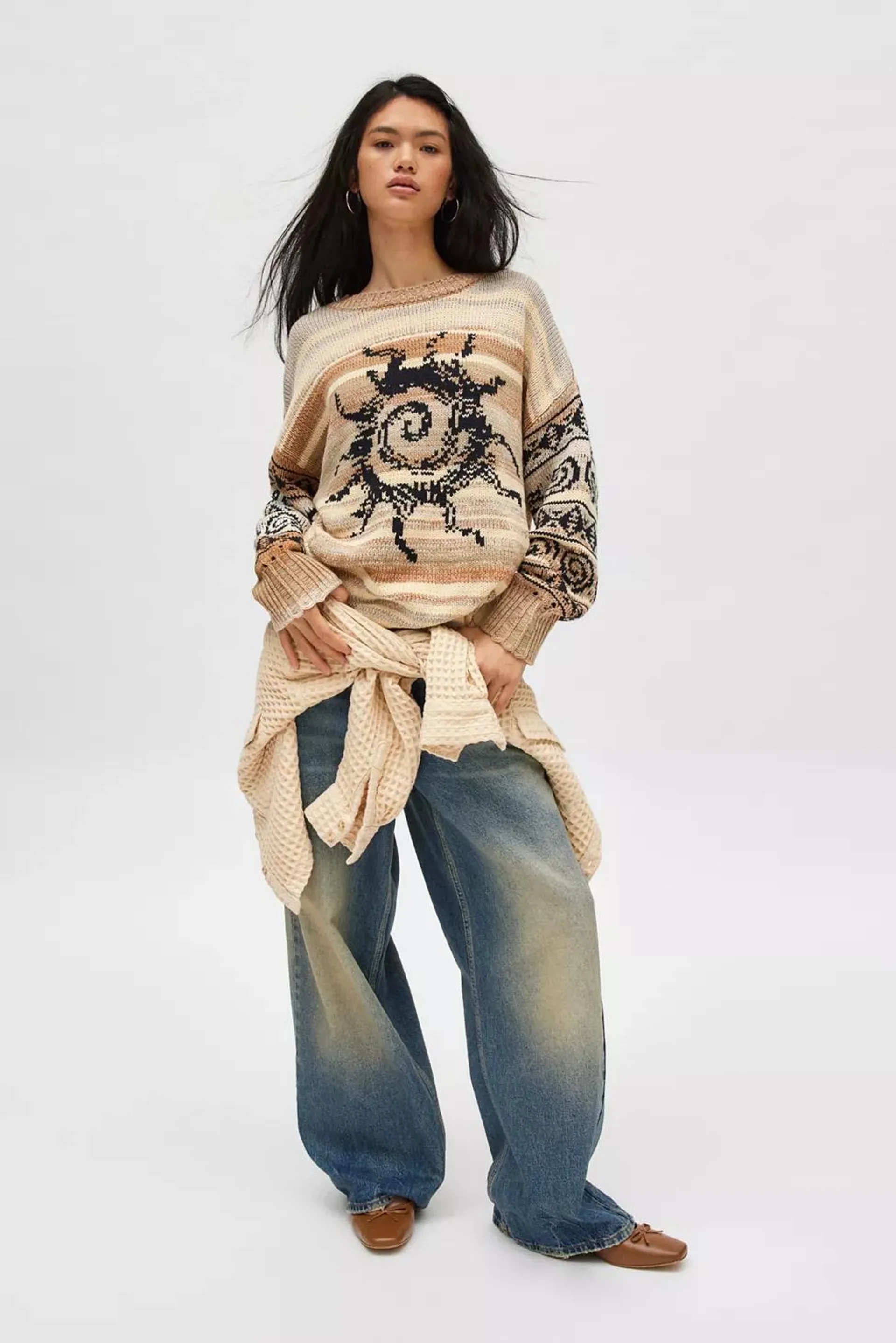 BDG Sully Swirl Pullover Sweater